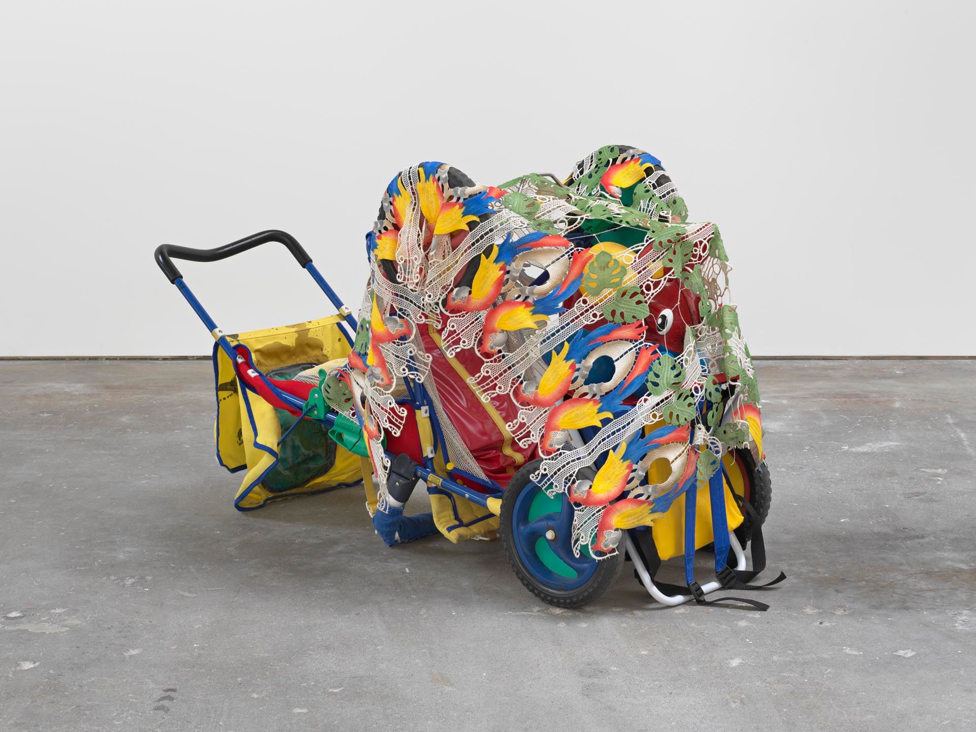An untitled mixed media sculpture by Isa Genzken, dated 2006.