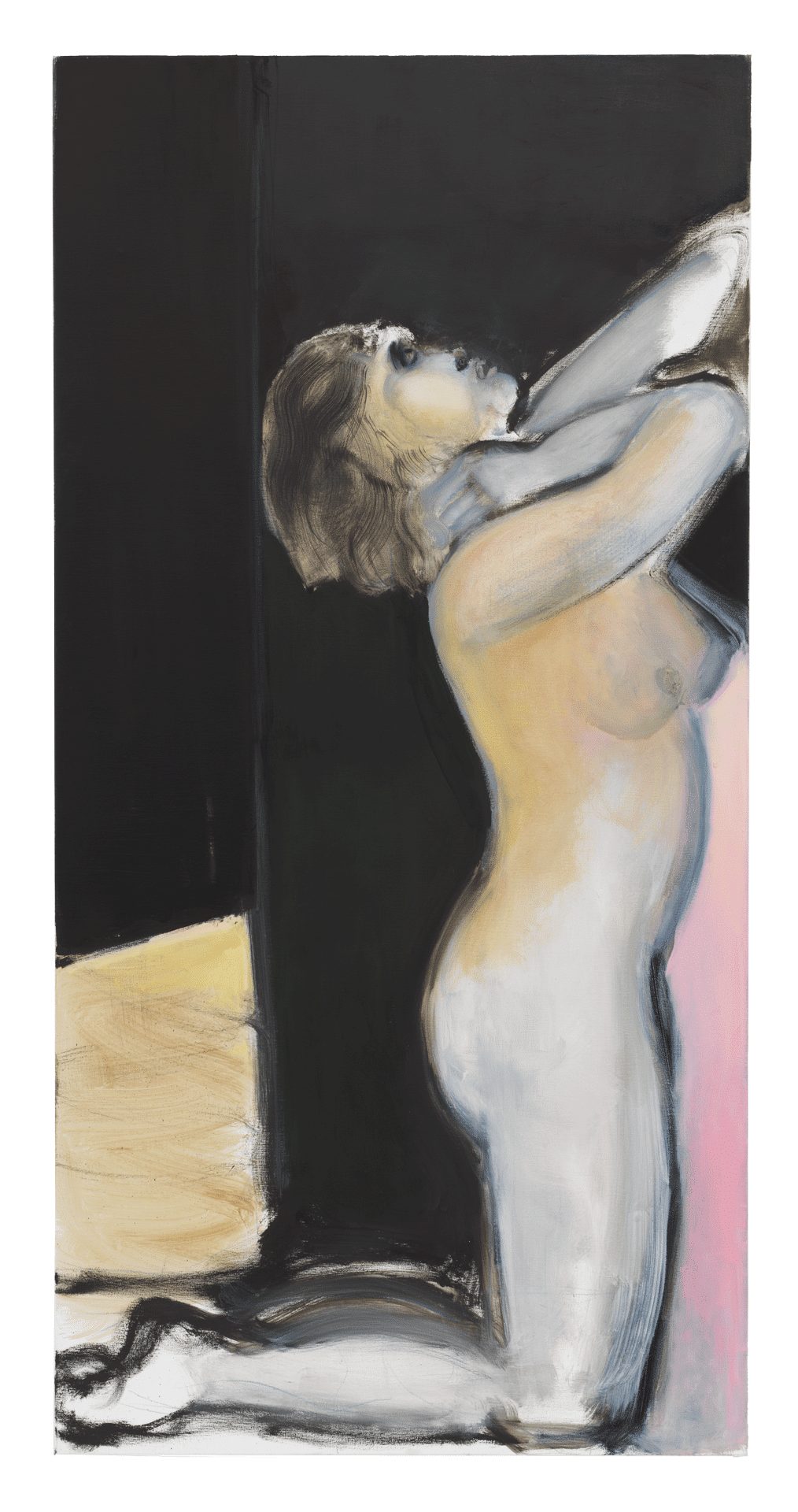 A painting by Marlene Dumas, titled Struck, dated 2017.
