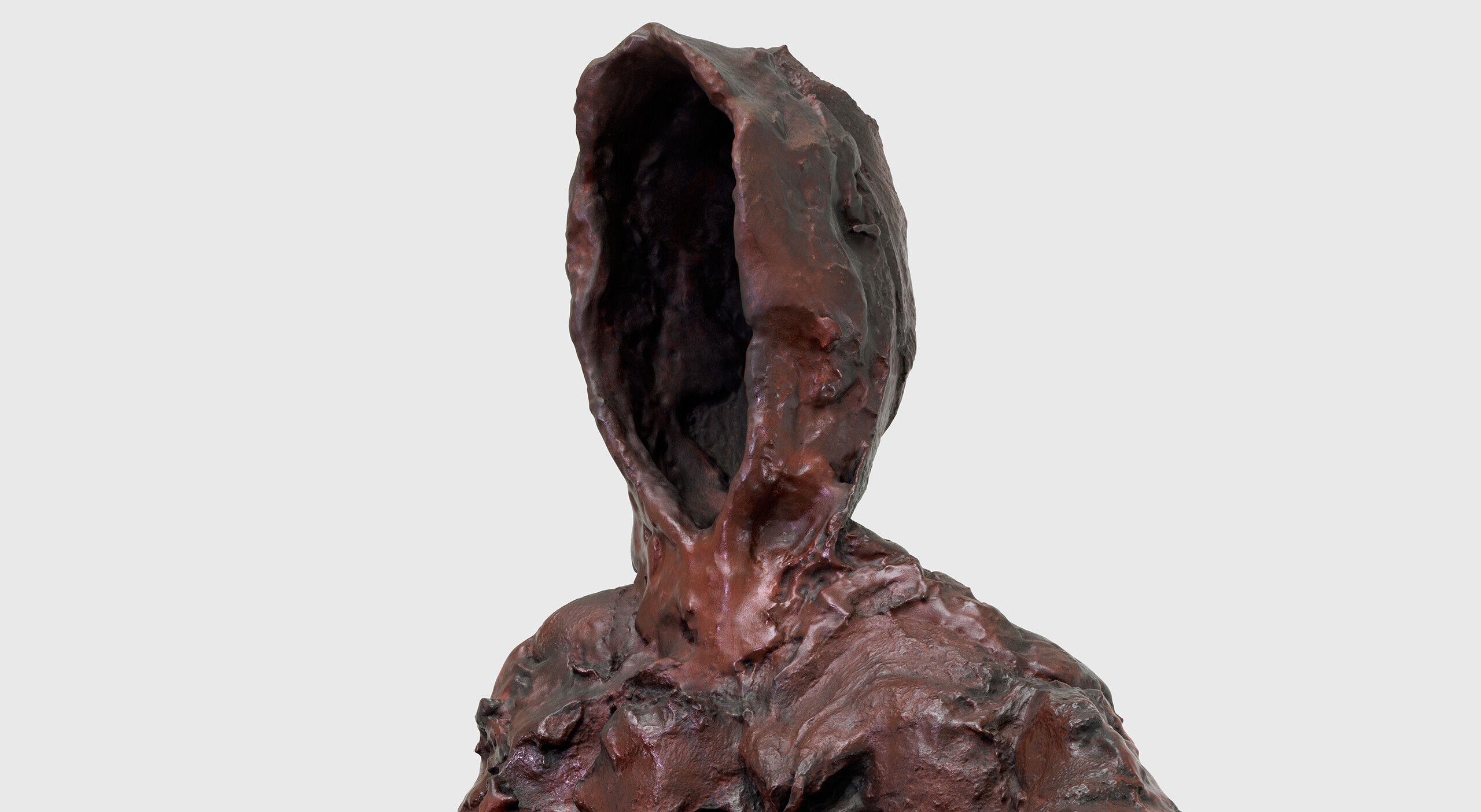 A scale model of the sculpture "Friend," by Josh Smith, dated 2023
