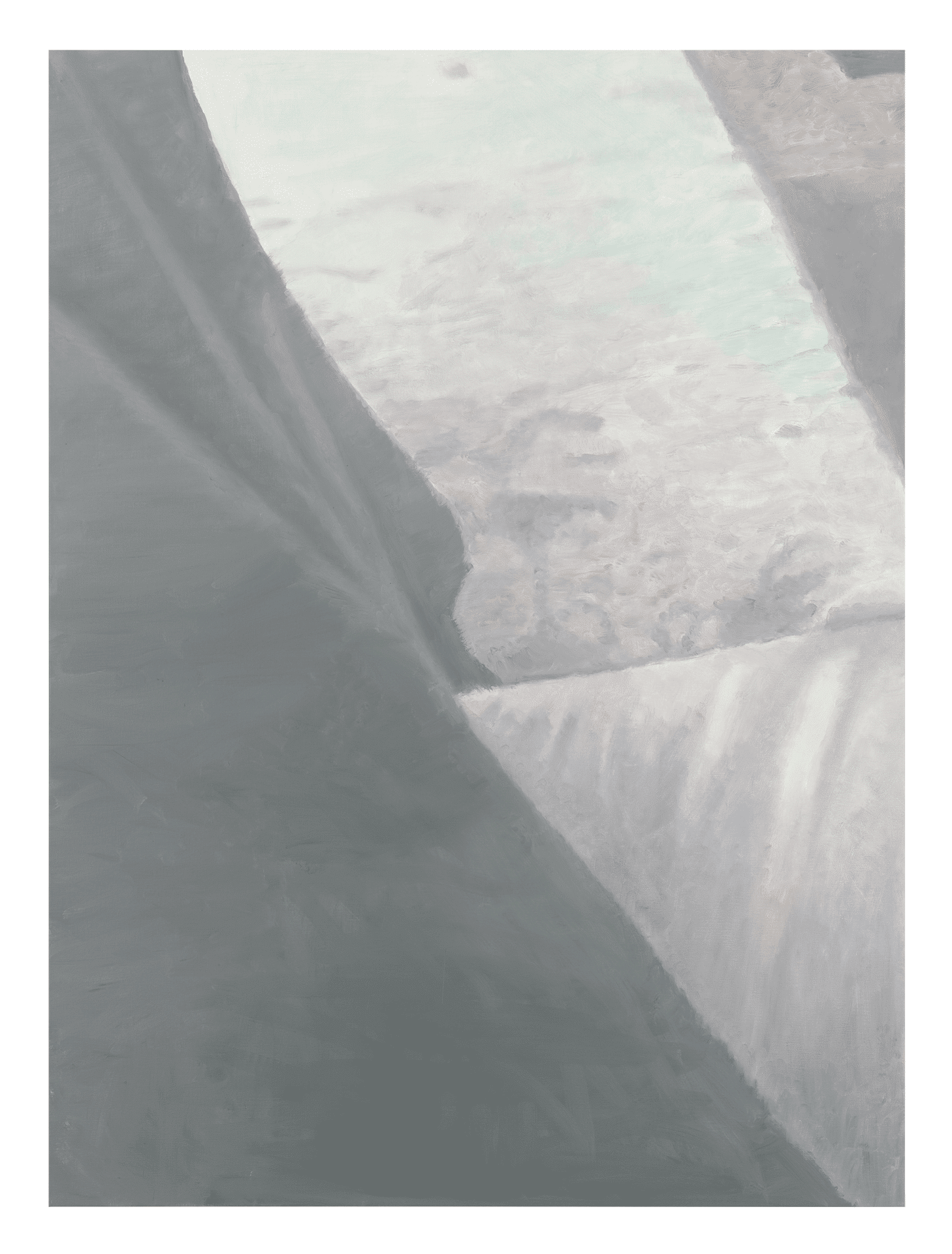 A painting by Luc Tuymans, titled My Leg, dated 2011.