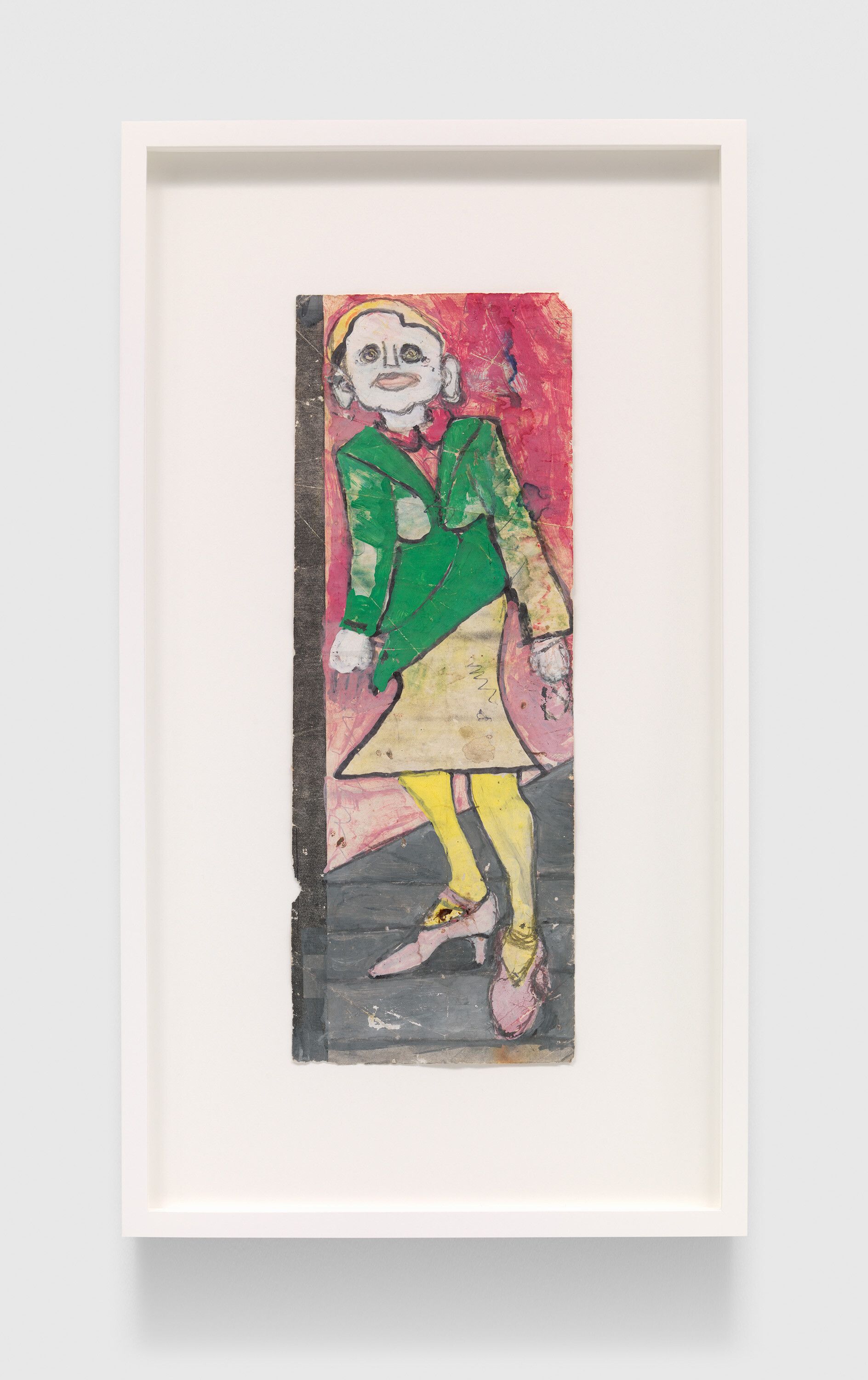 A work on paper by Frank Walter, called Untitled (Strange Woman in Skirt), n.d.