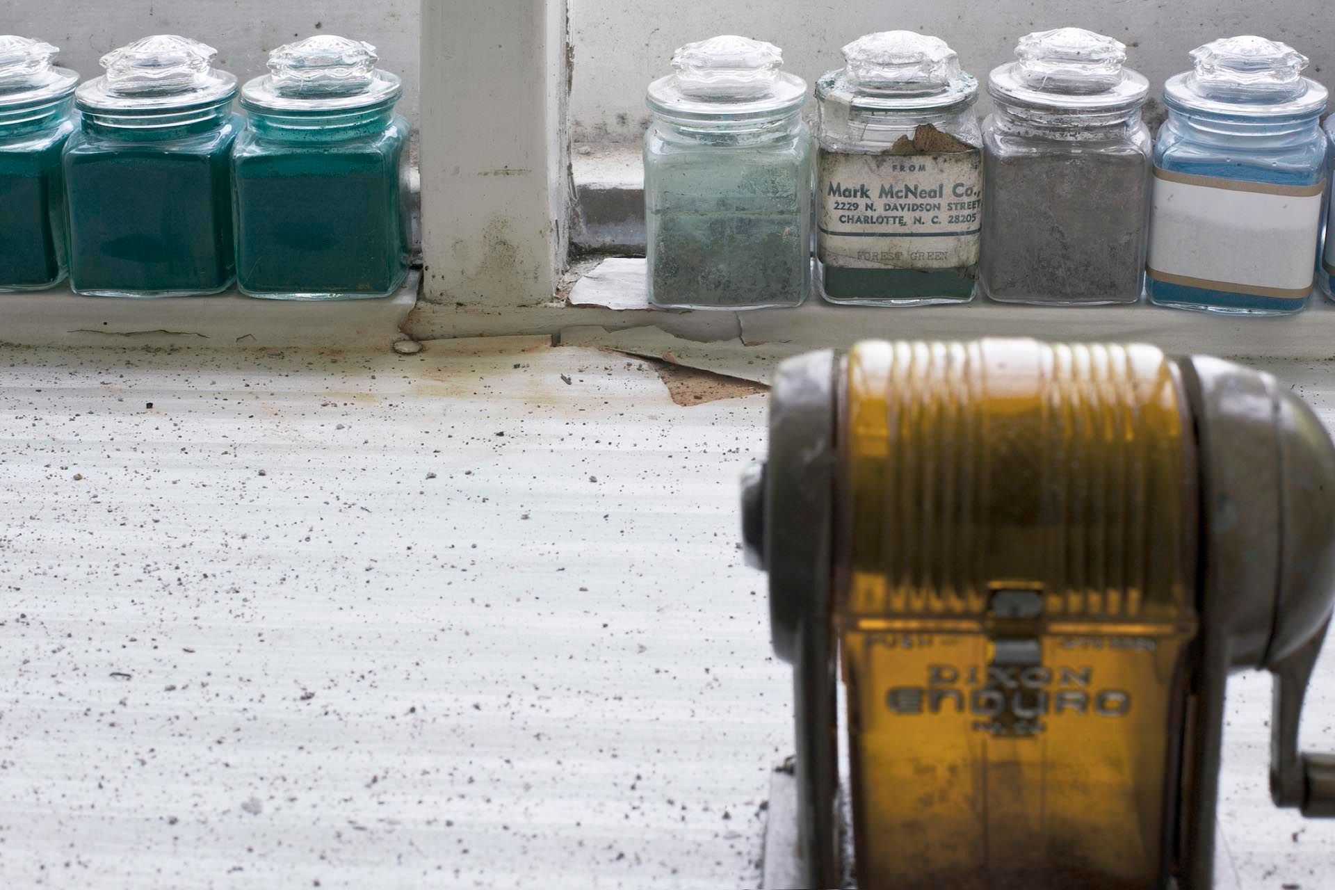 A photograph by James Welling, titled Dry Pigments, dated 2011. 