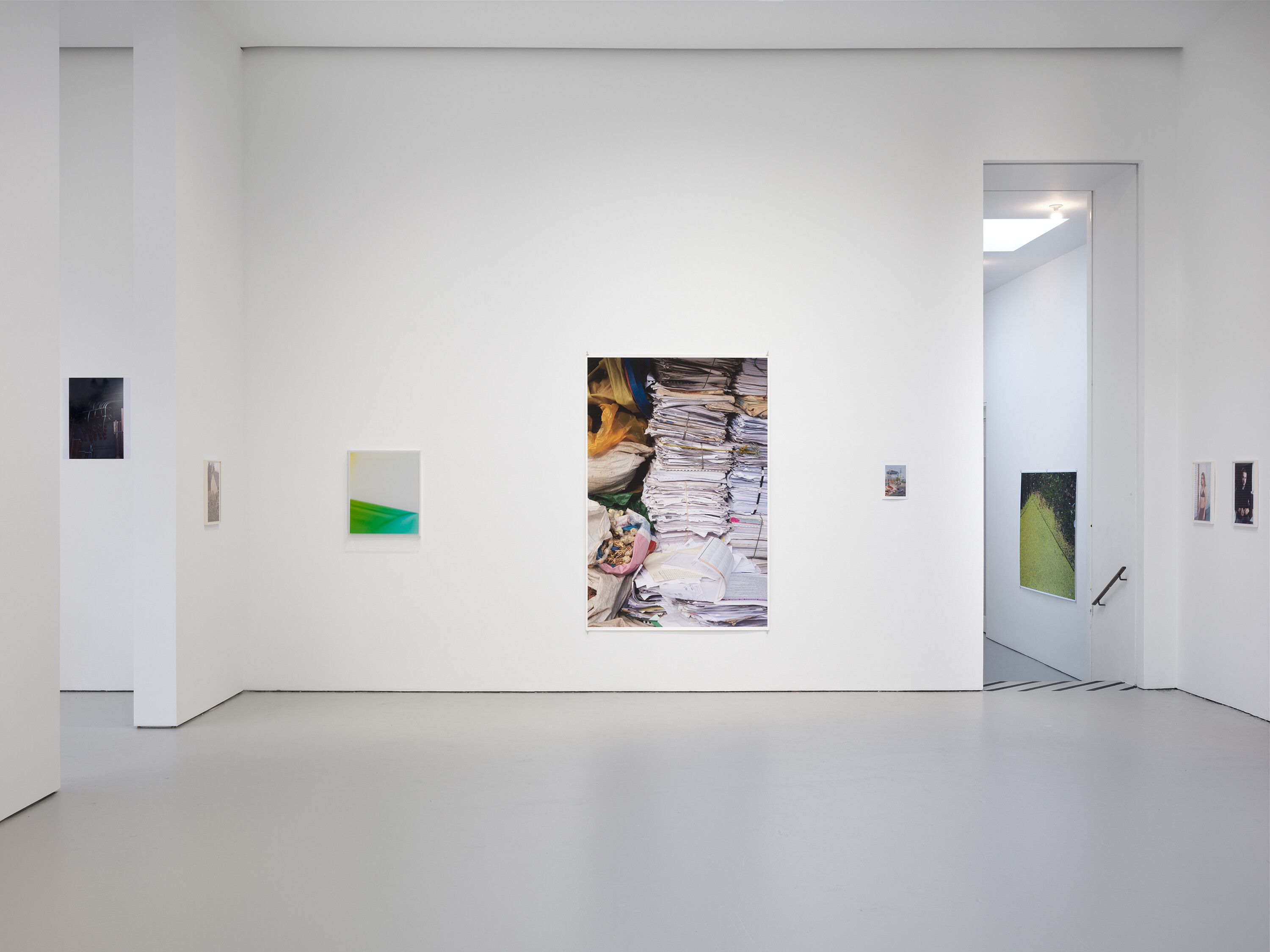 An installation view of the exhibition, Wolfgang Tillmans: Fold Me, at David Zwirner in New York, dated 2023.