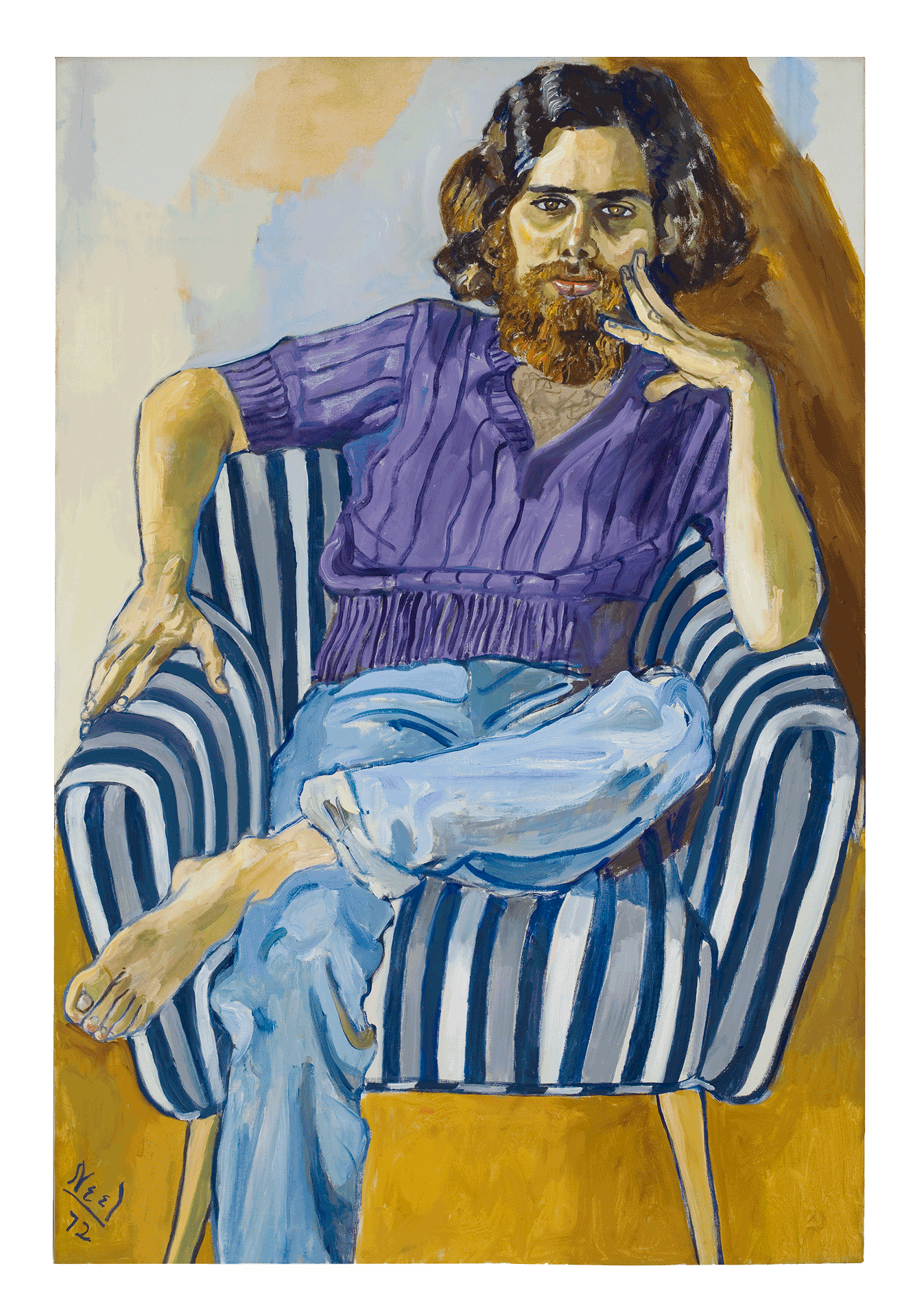 A painting by Alice Neel, titled Dana Gordon, dated 1972. 