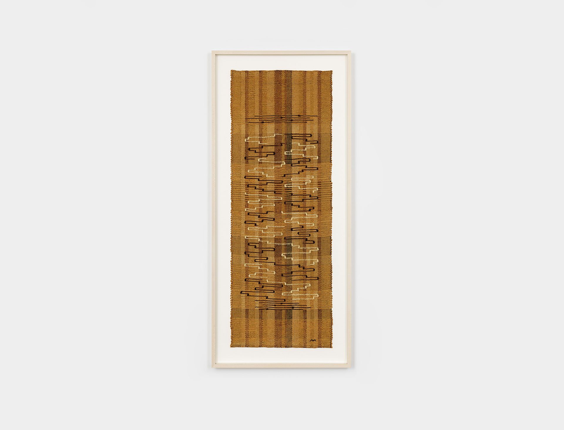 A textile by Anni Albers, titled Scroll, dated 1962.