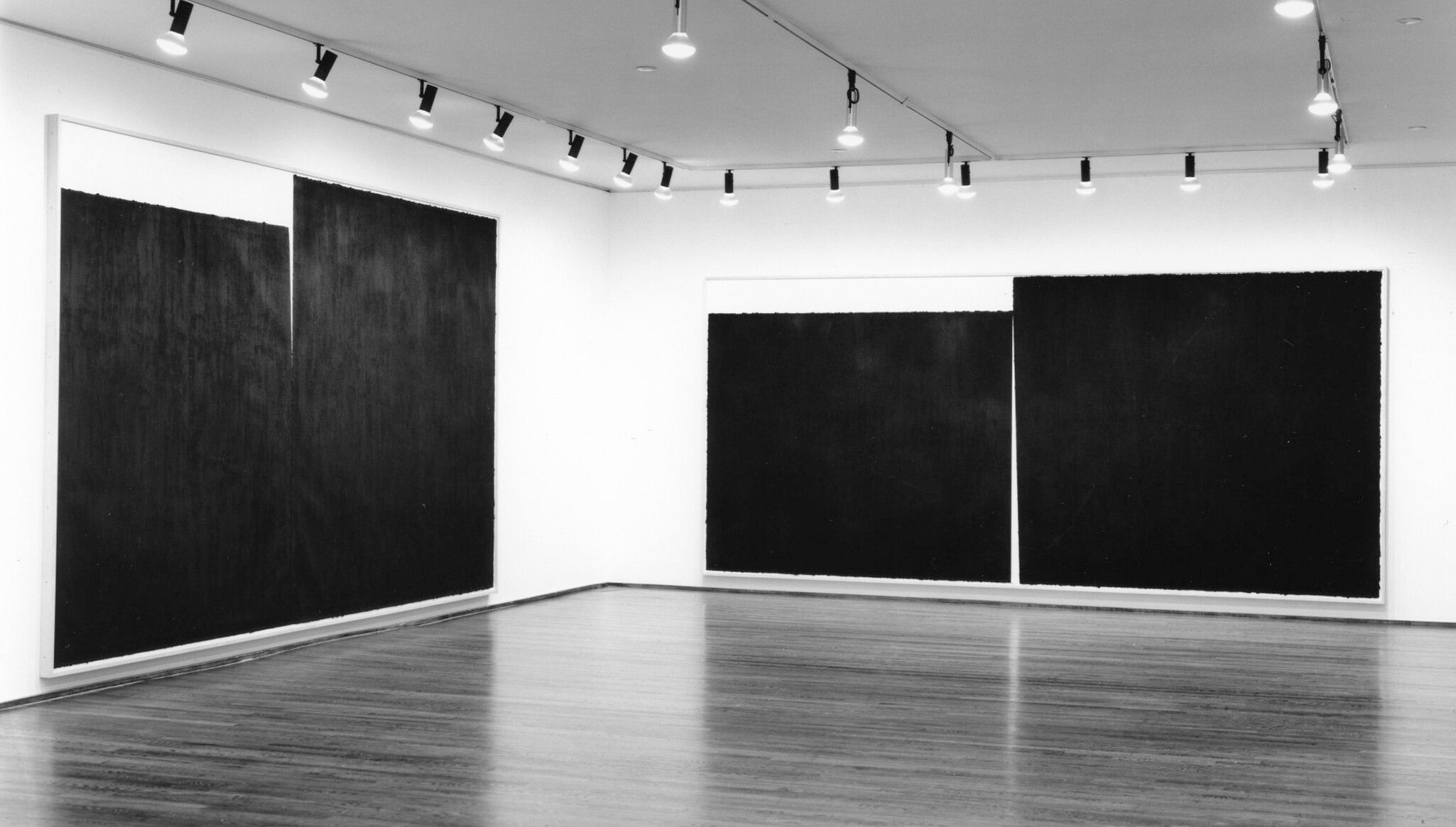 an Installation view, Richard Serra: 8 Drawings: Weights and Measures, Leo Castelli Gallery, New York, dated 1989