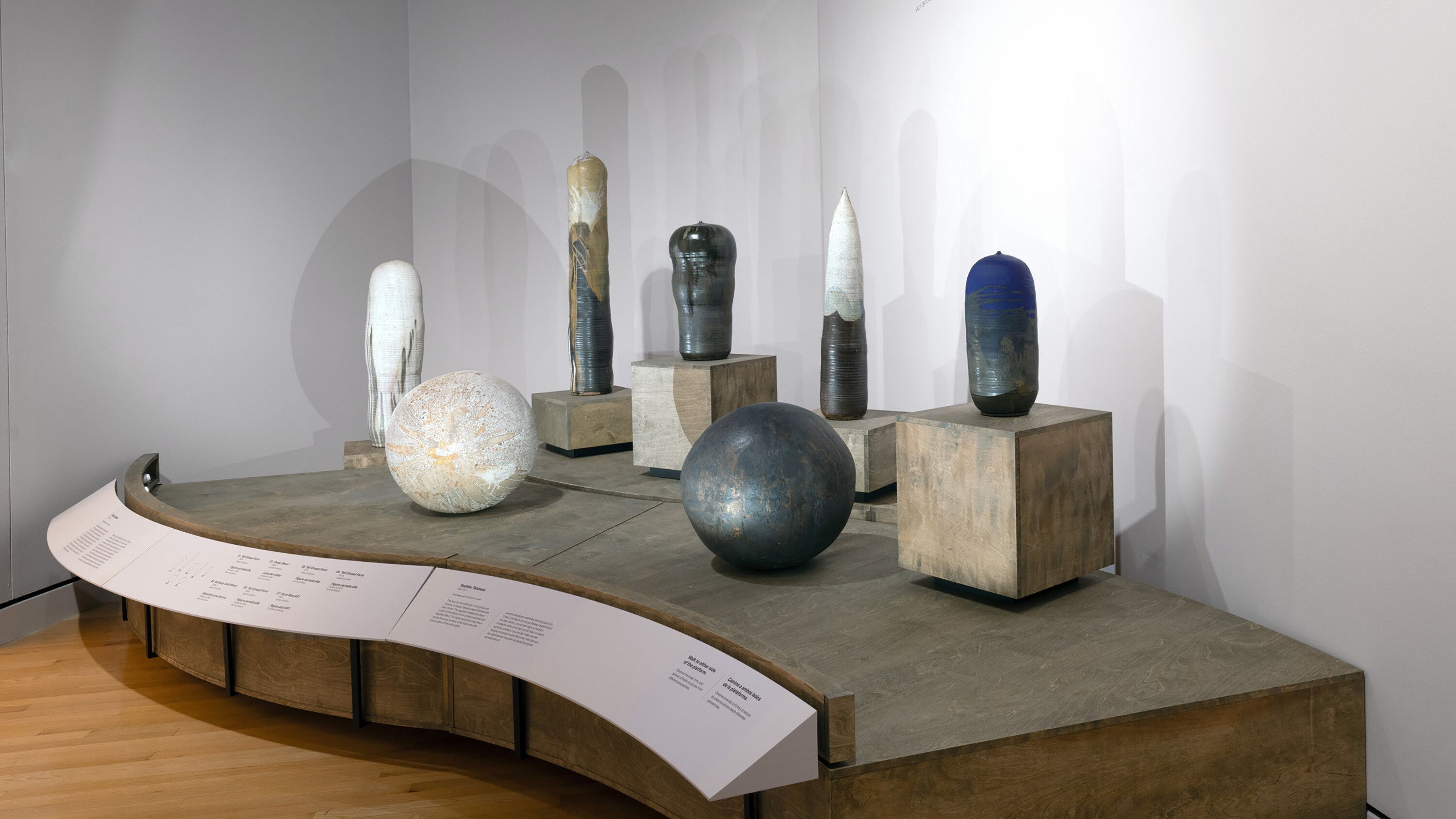 Installation view, Takaezu & Tawney: An Artist is a Poet, Crystal Bridges Museum of American Art, Bentonville, Arkansas, 2023.
