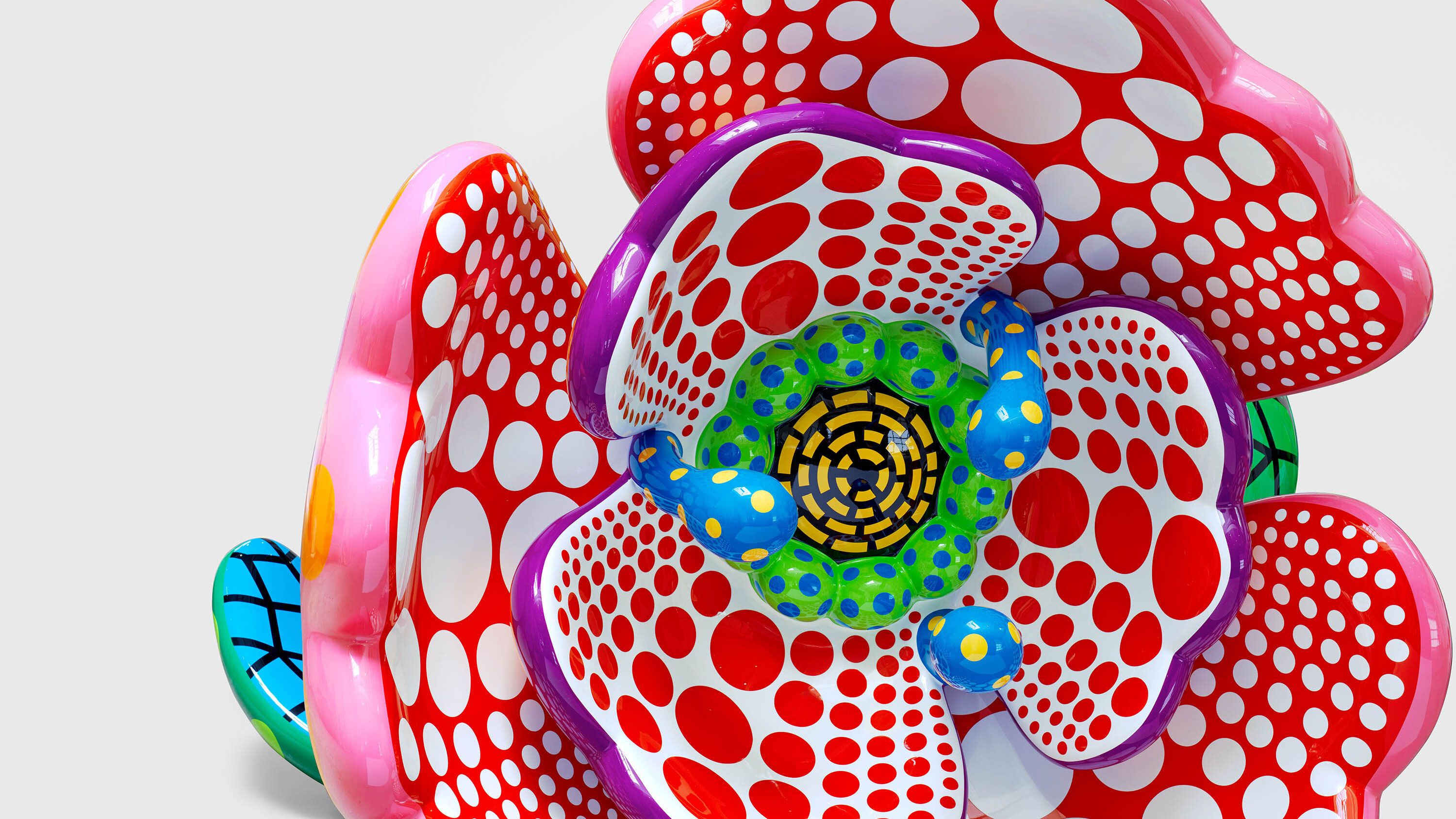A detail of the sculpture work titled I Spend Each Day Embracing Flowers, dated 2023