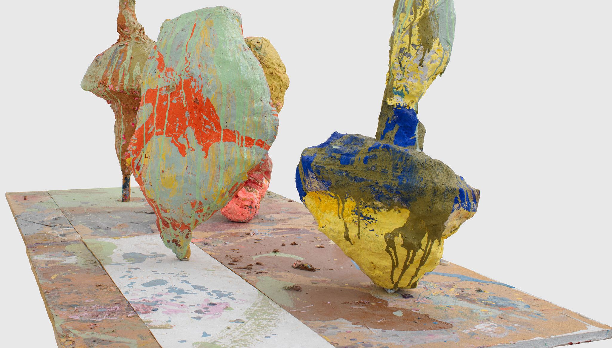 A detail of an artwork by Franz West, called Telefonat (Phone Call), dated 1997Franz West, Untitled, 1998 (detail)