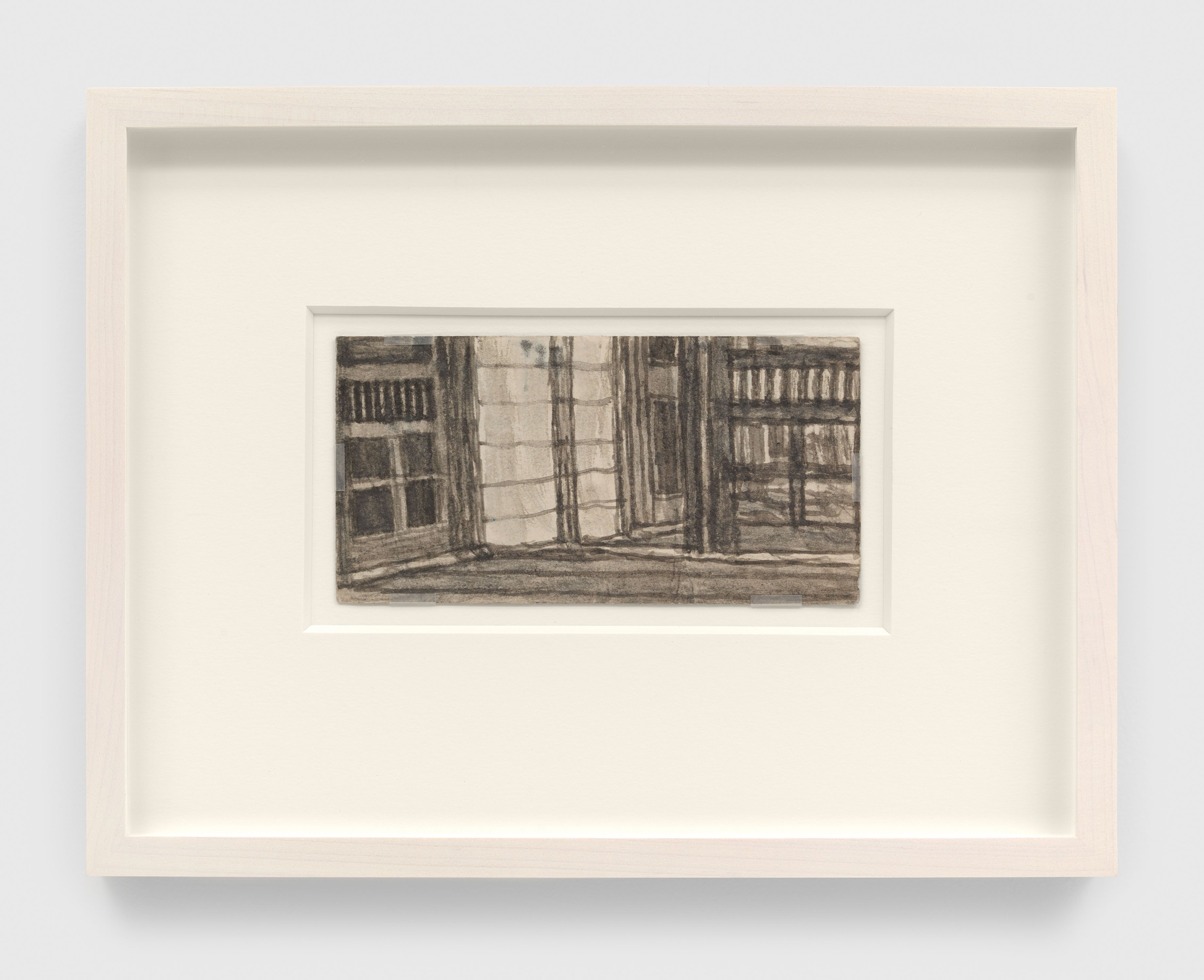 A mixed media artwork by James Castle, titled Untitled (porch doors/porch door), n.d.