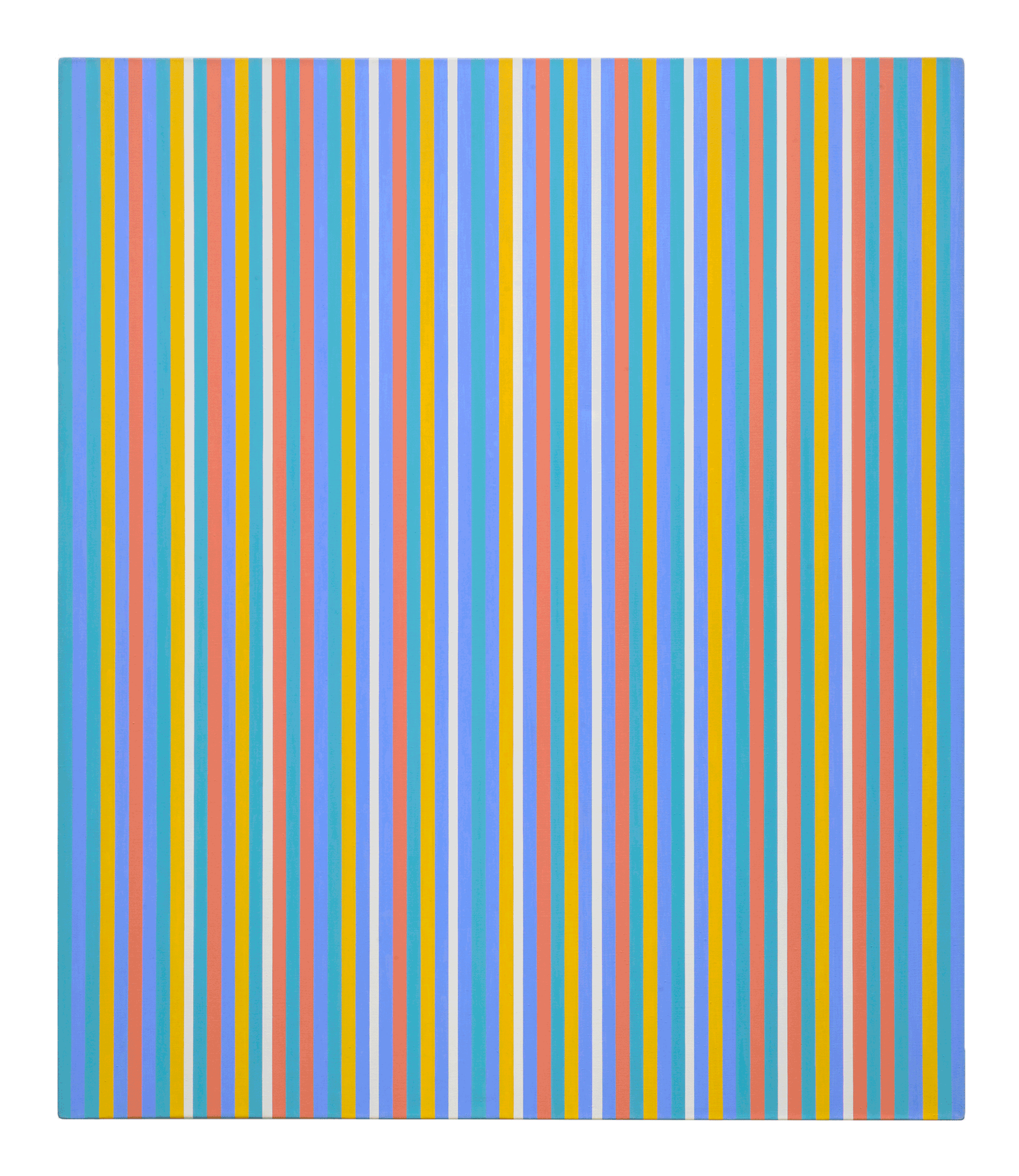 A painting by Bridget Riley, titled F√™te, dated 1982