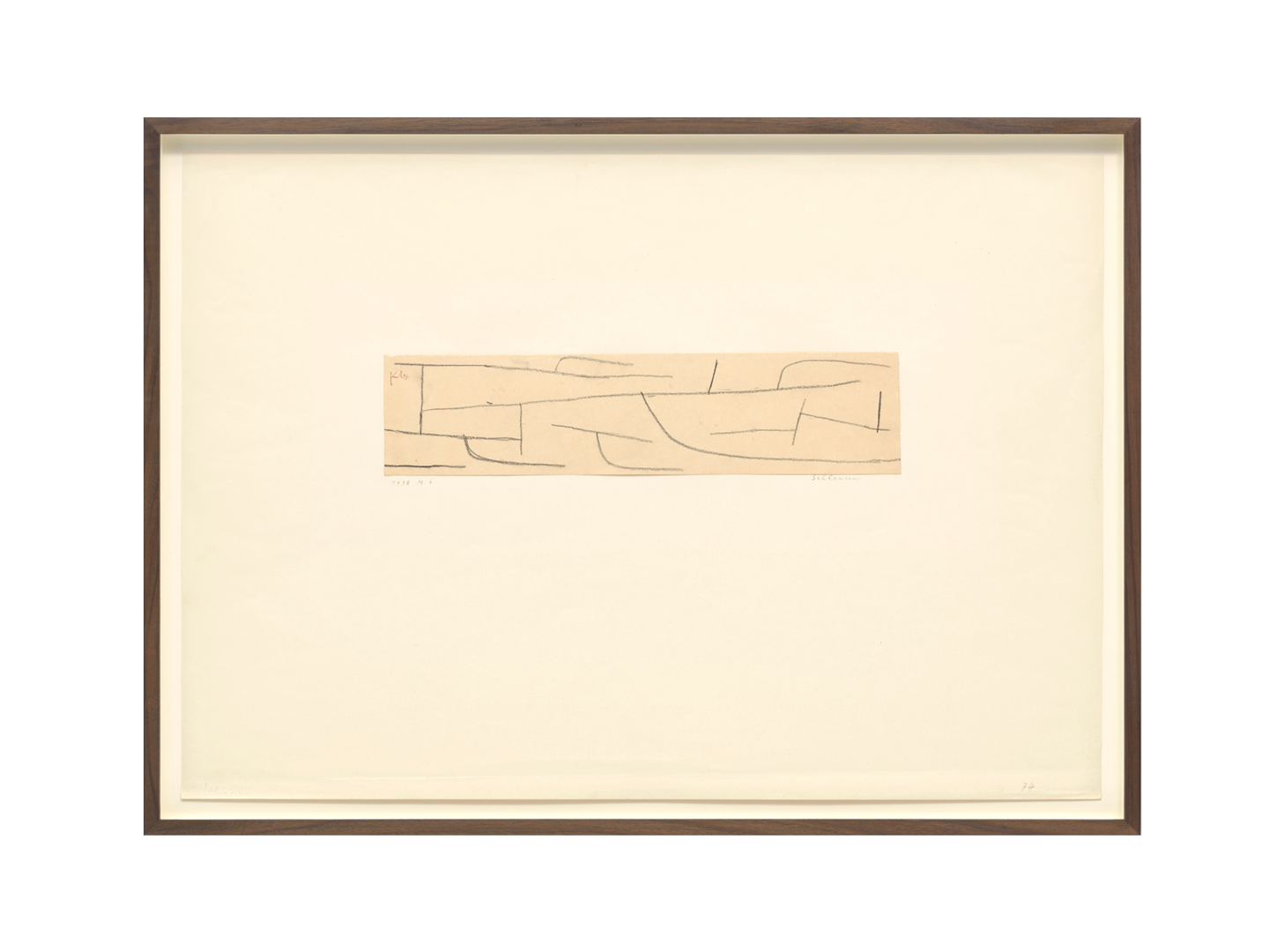 A drawing by Paul Klee, titled Schleusen (Locks), dated 1938.