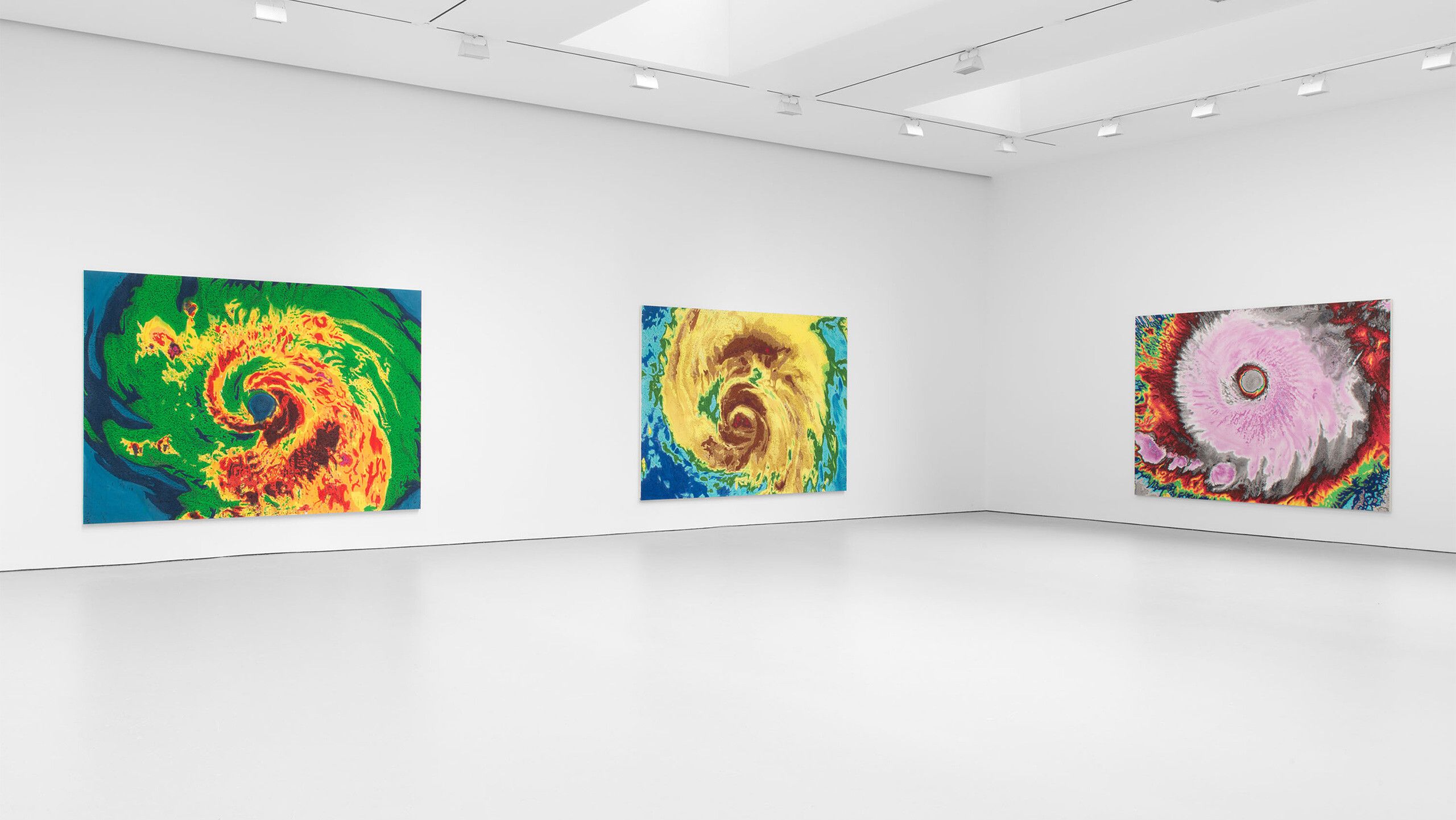 Installation view, Nate Lowman: Let’s Go, David Zwirner, New York, 2022