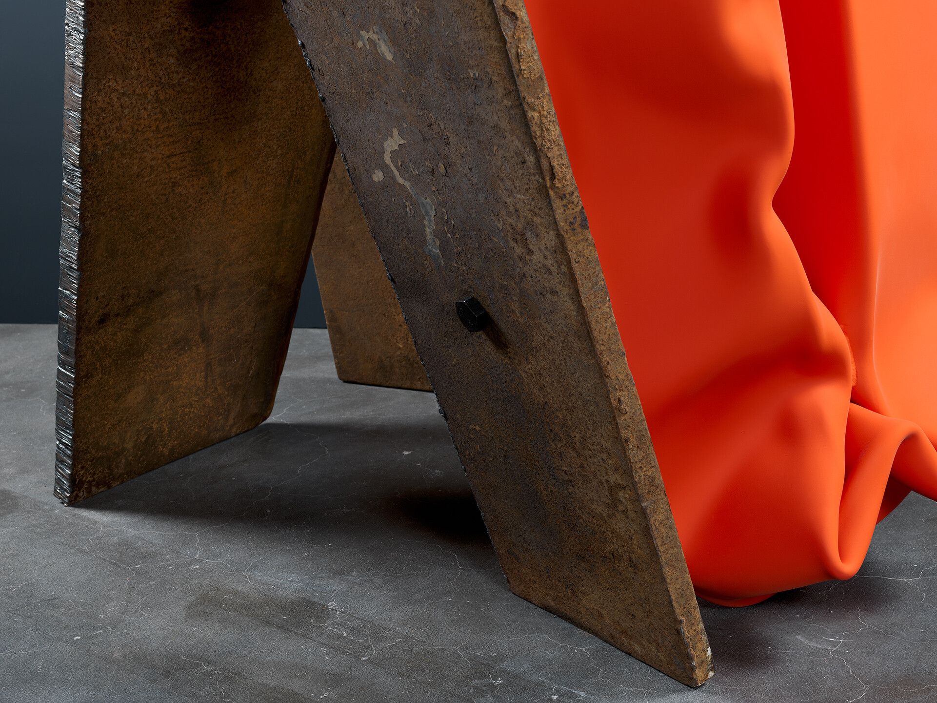 A steel, stainless steel, and urethane paint by Carol Bove, titled Chimes at Midnight VII, dated 2021.