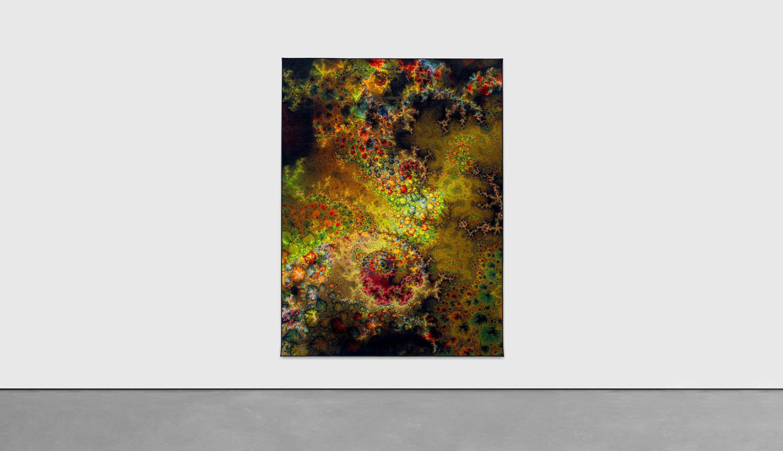 A Colaris print on velour carpet by Thomas Ruff, titled d.o.pe.03, dated 2022.