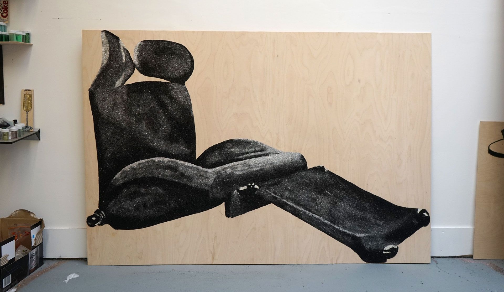 A view of Gina Fischli's studio.