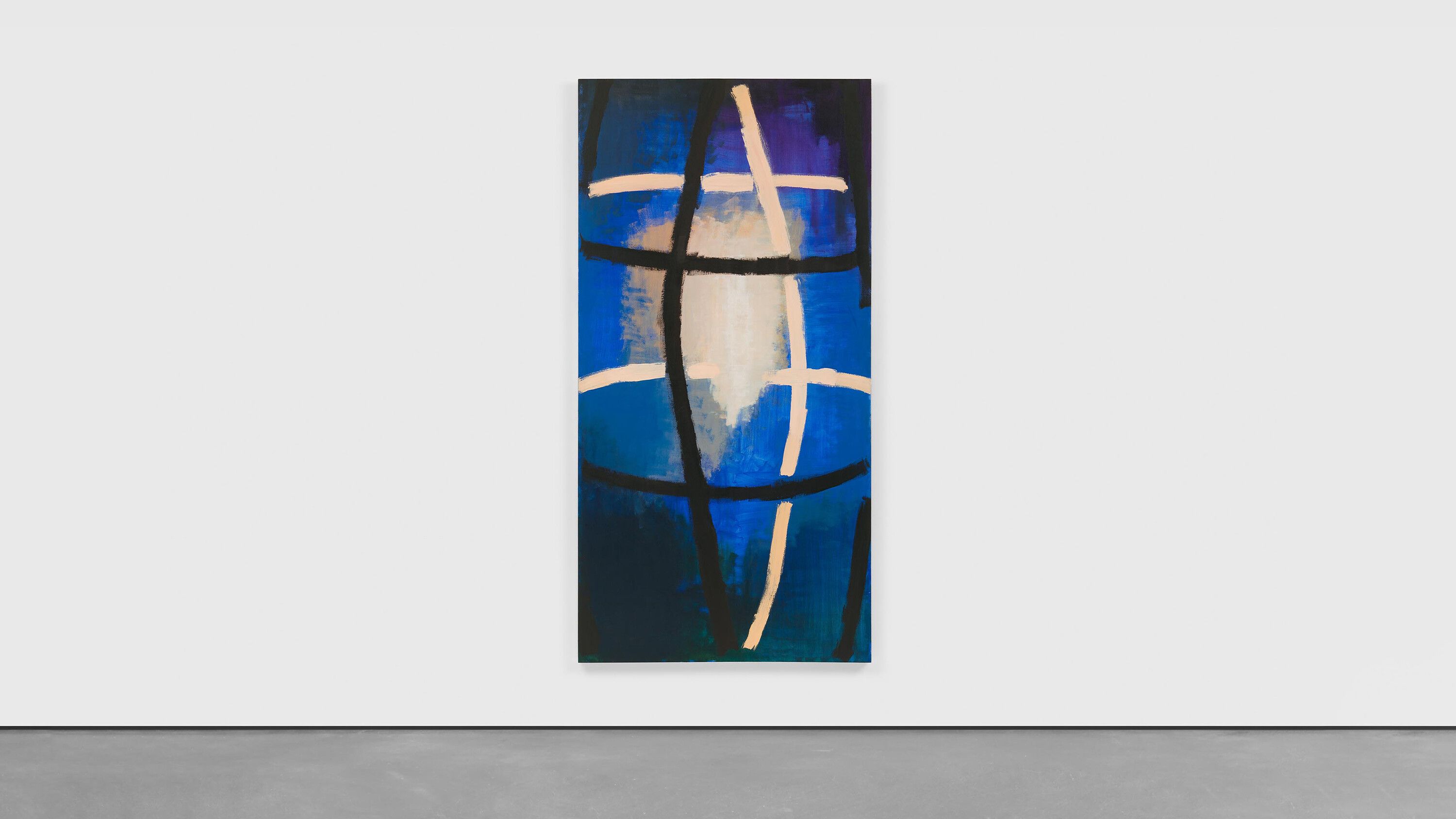 A painting by Al Taylor, called Untitled: (Latin Studies), dated 1984.