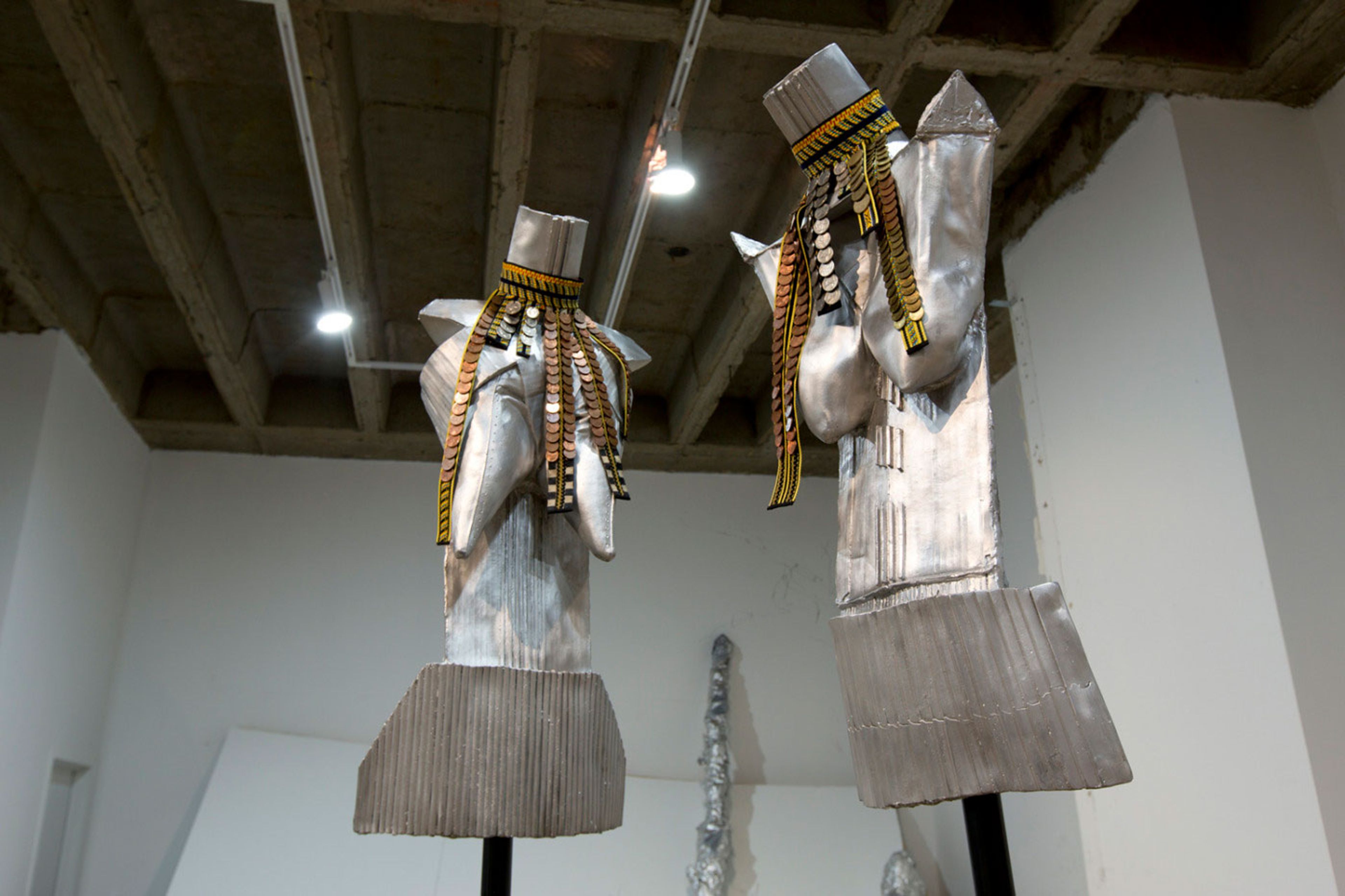 Installation view, Andra Ursuta: Magical Terrorism, at Ramiken Crucible in Brooklyn, dated 2012.