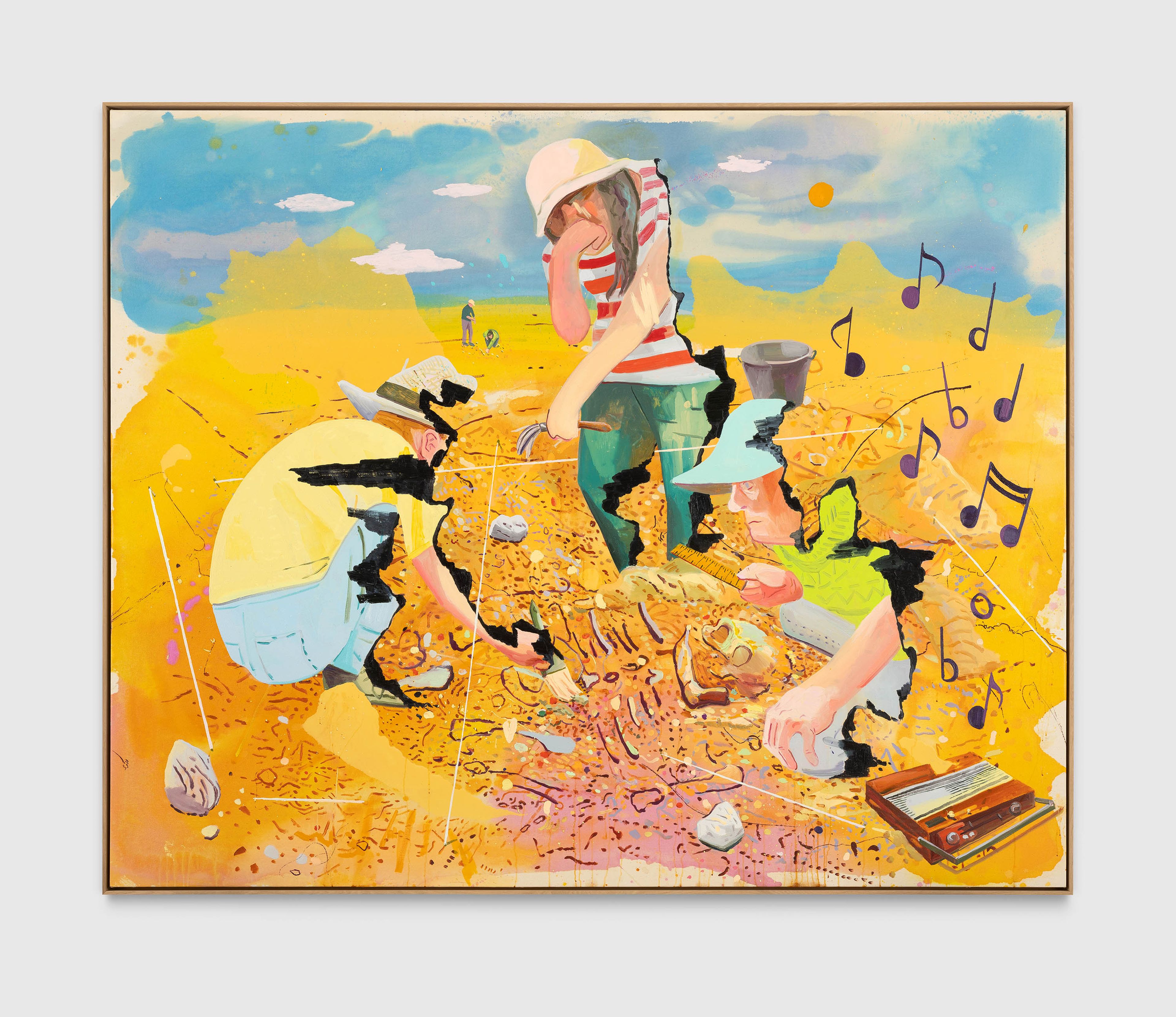 A painting by Dana Schutz, titled Lucy, dated 2008.