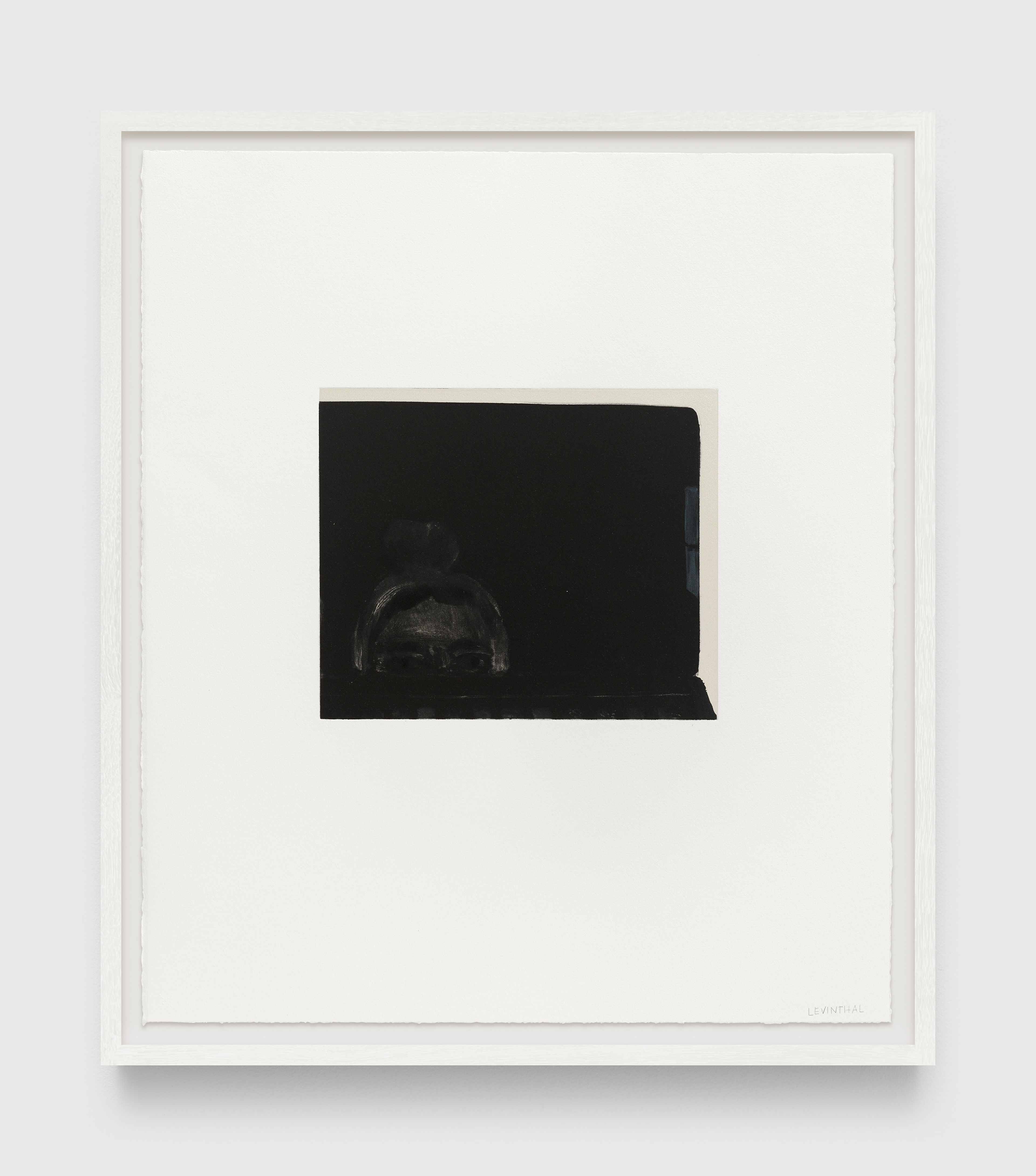 A print by Aubrey Levinthal, titled Laptop (Reflection) II, dated 2025.