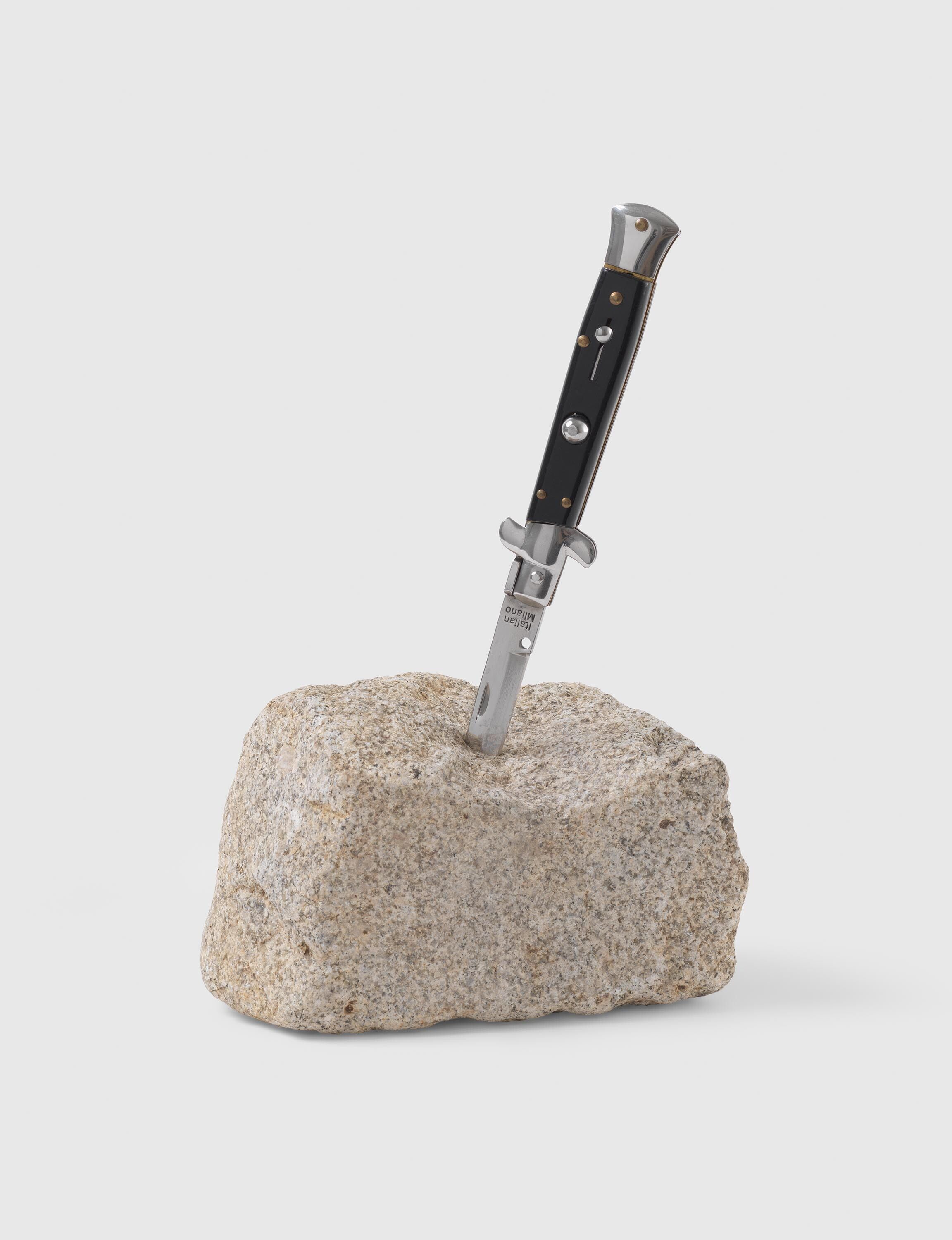 A sculpture by Mark Bradford, titled The Once and Future King, dated 2011.
