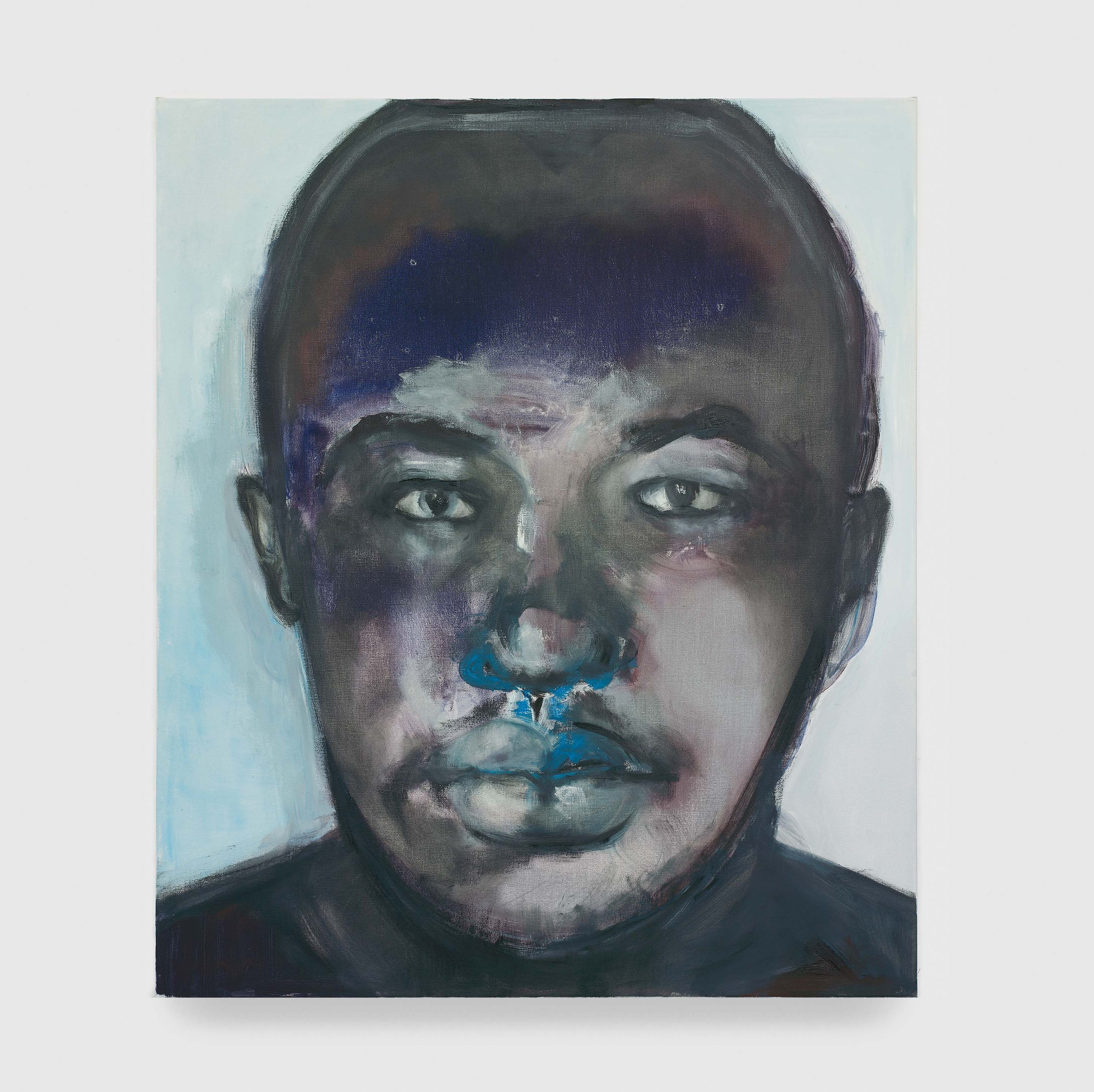 A painting by Marlene Dumas, titled Moshekwa, dated 2006.