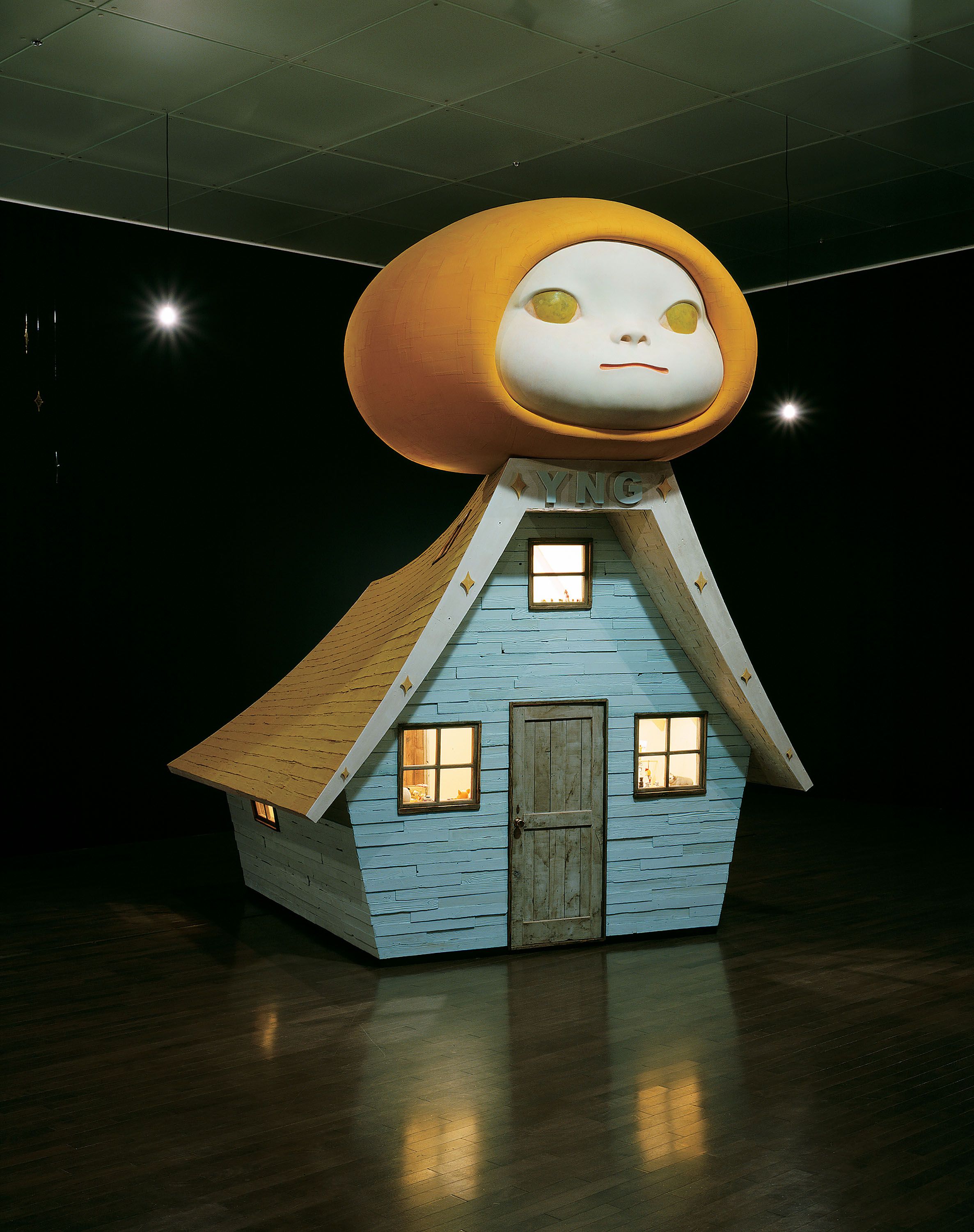 Yoshitomo Nara: Voyage of the Moon (Resting Moon), 2006 | David