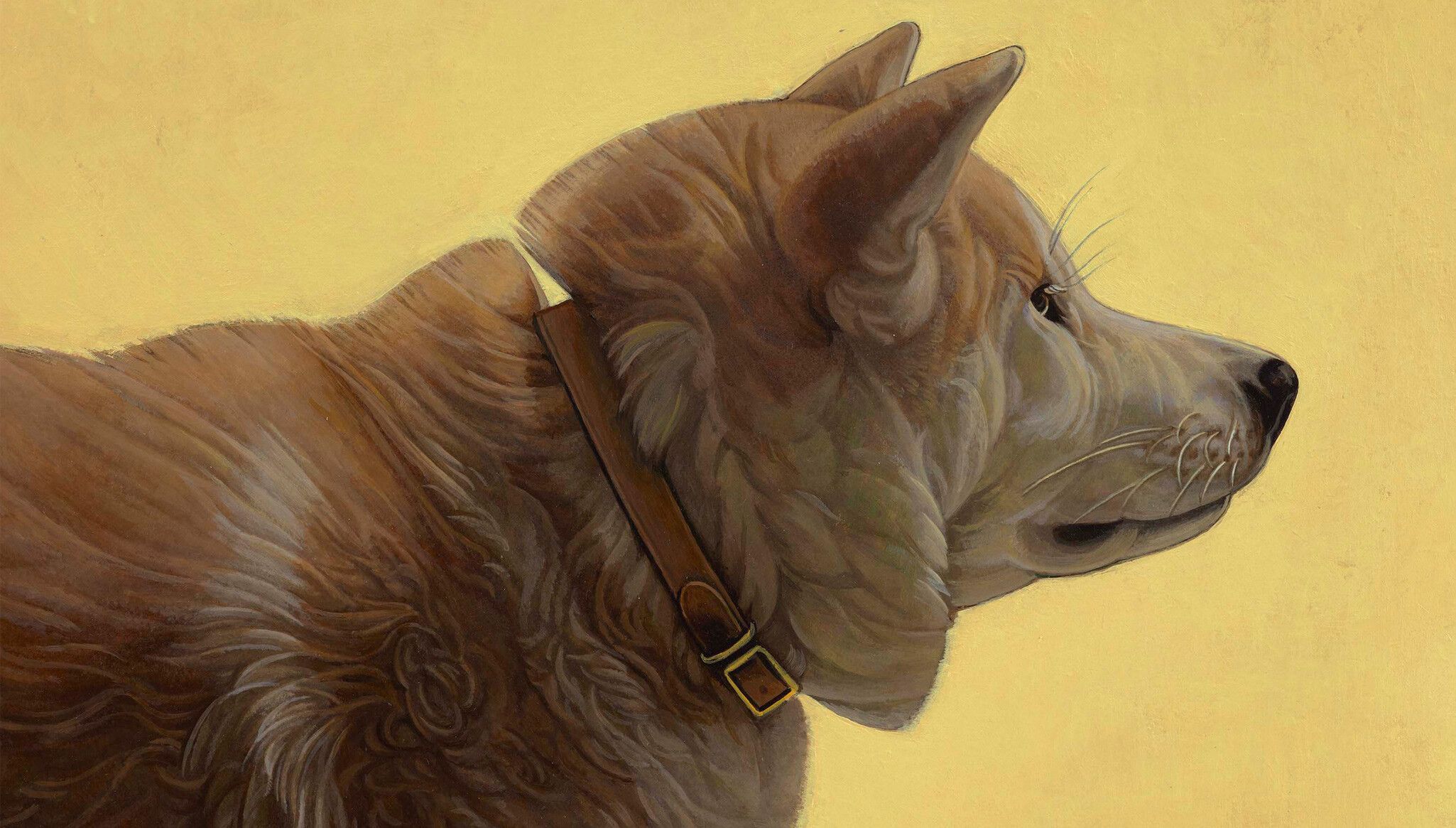A detail of an artwork by Liu Ye, titled Phoebe, dated 2023