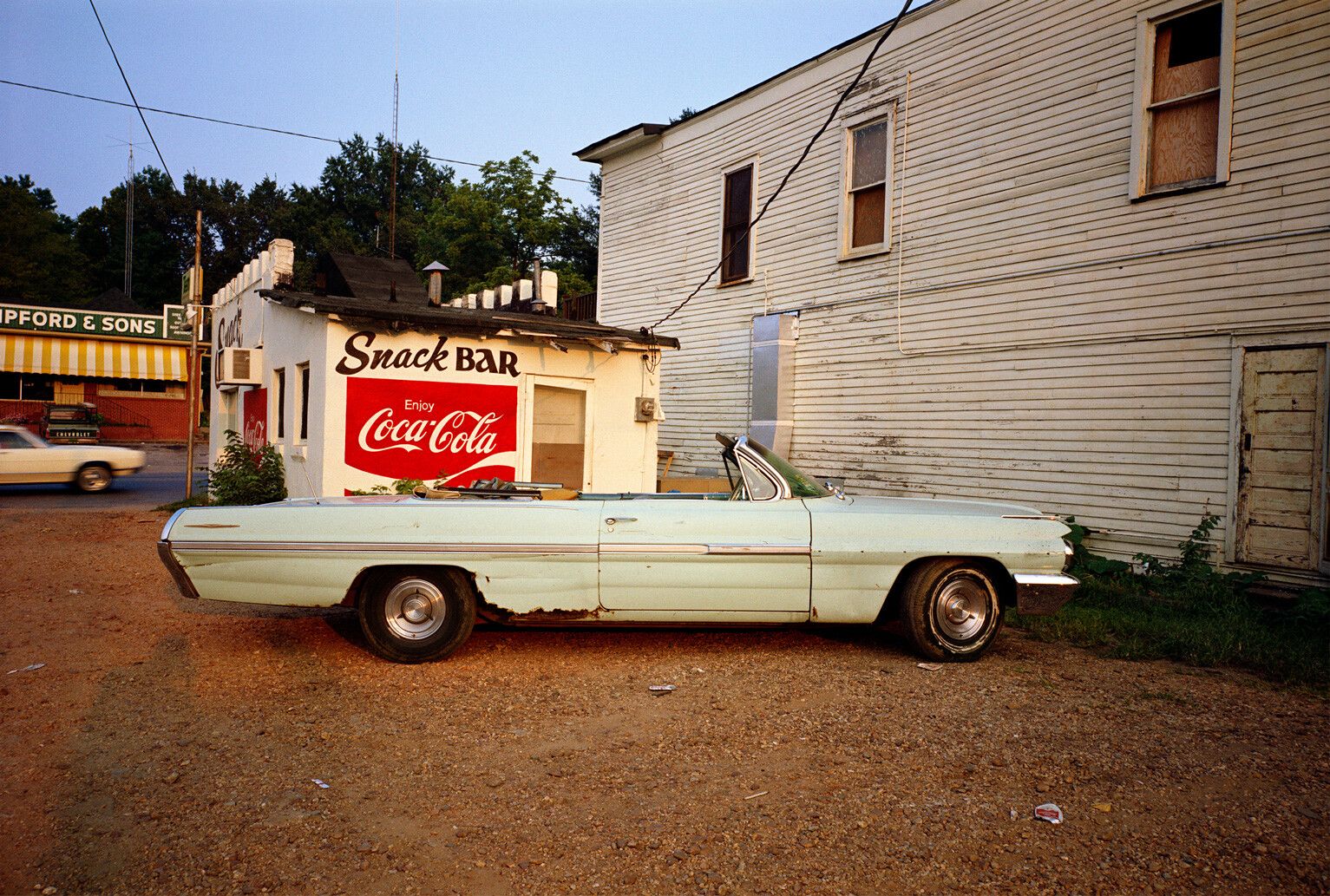An untitled pigment print by William Eggleston, circa 1973 to 1978.
