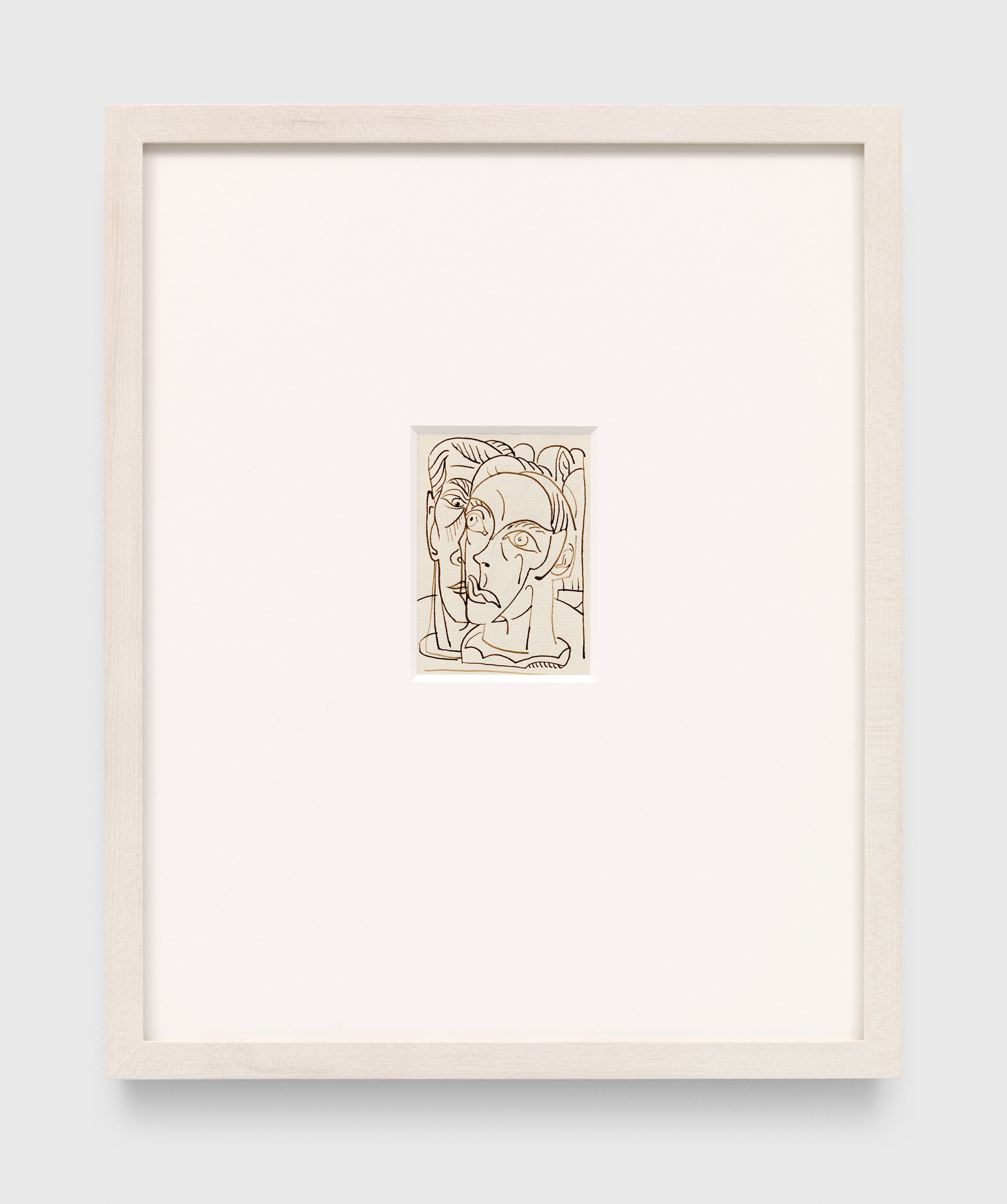 A work on paper by Steven Shearer, titled Couple, dated 2022.