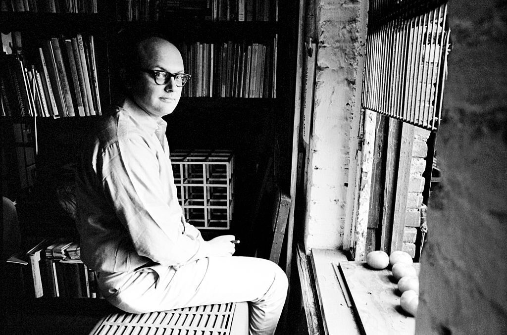 A Photo by Jack Robinson of Sol LeWitt, New York, dated 1969.