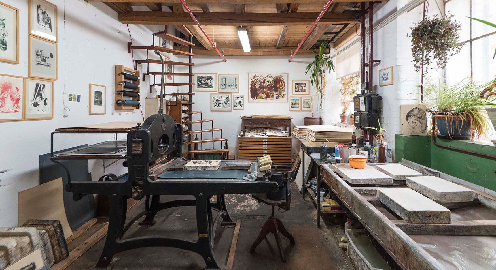 The Lithographisches Atelier Leipzig in 2020.
