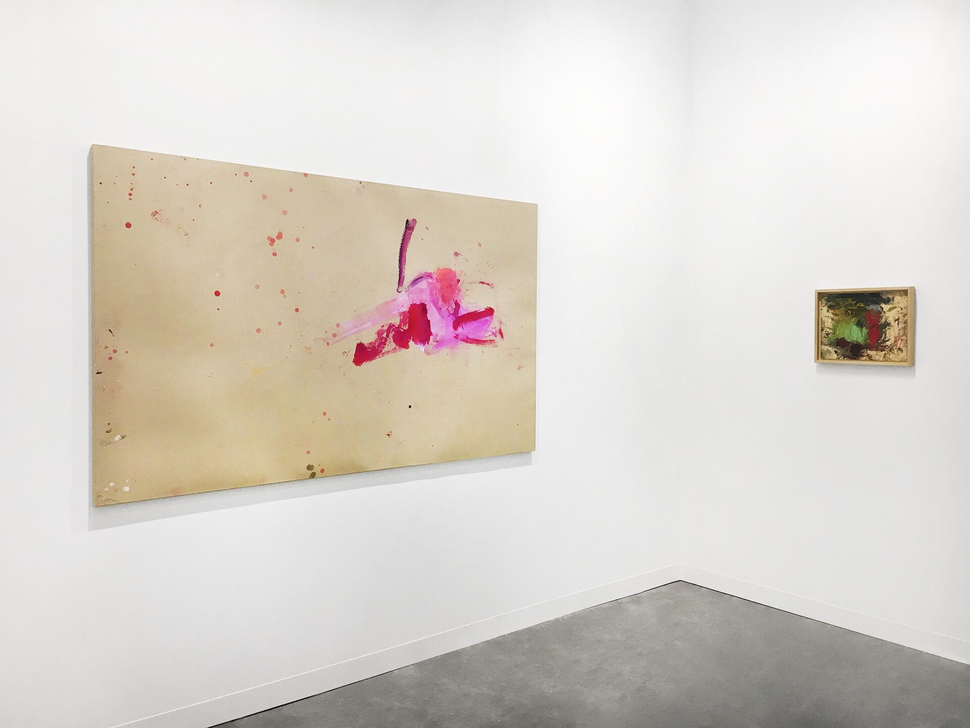 A painting by Martha Jungwirth called Untitled, dated 2018.