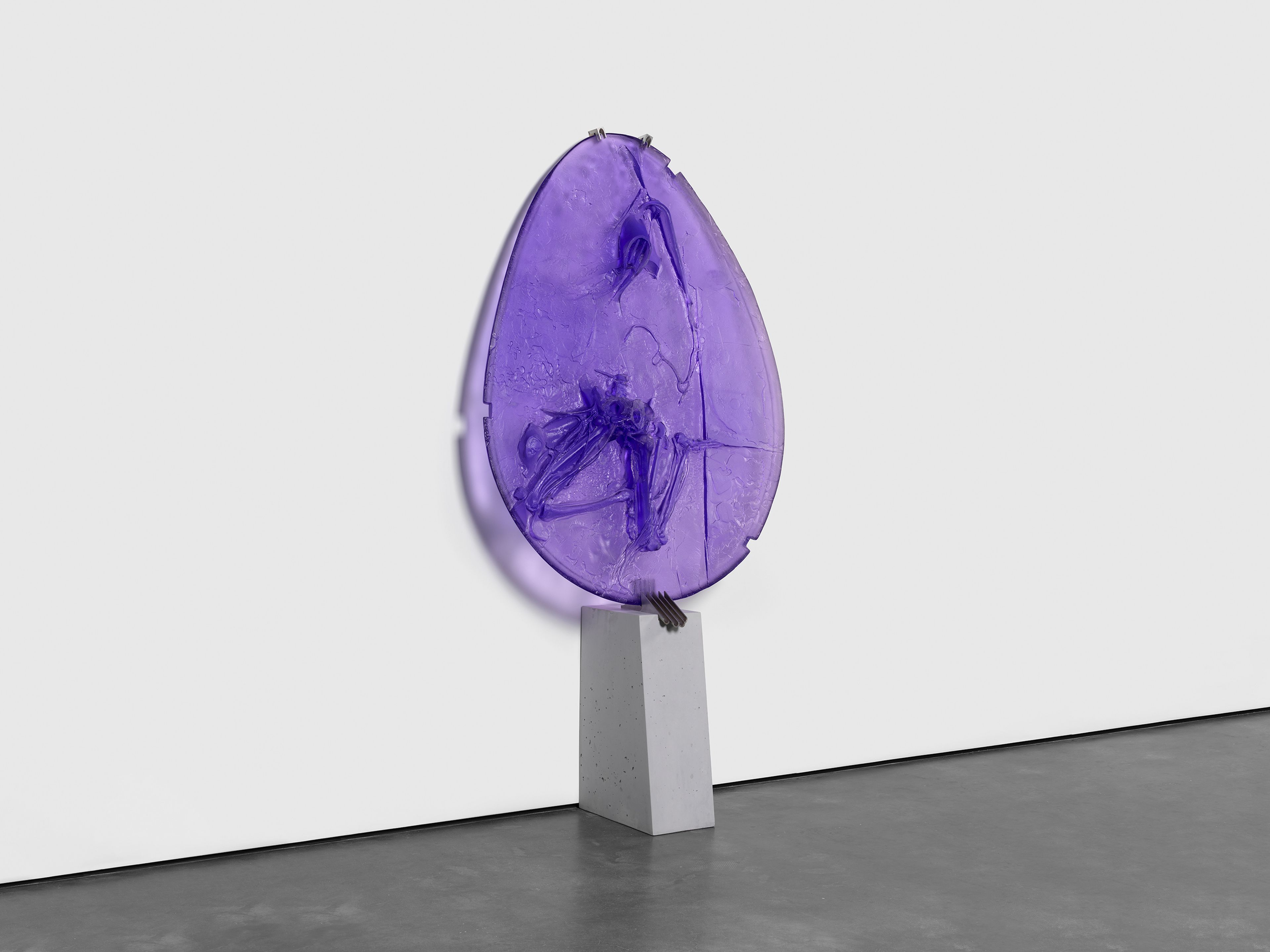 A sculpture by Andra Ursuta, titled Private Dancer (Purple), dated 2025.