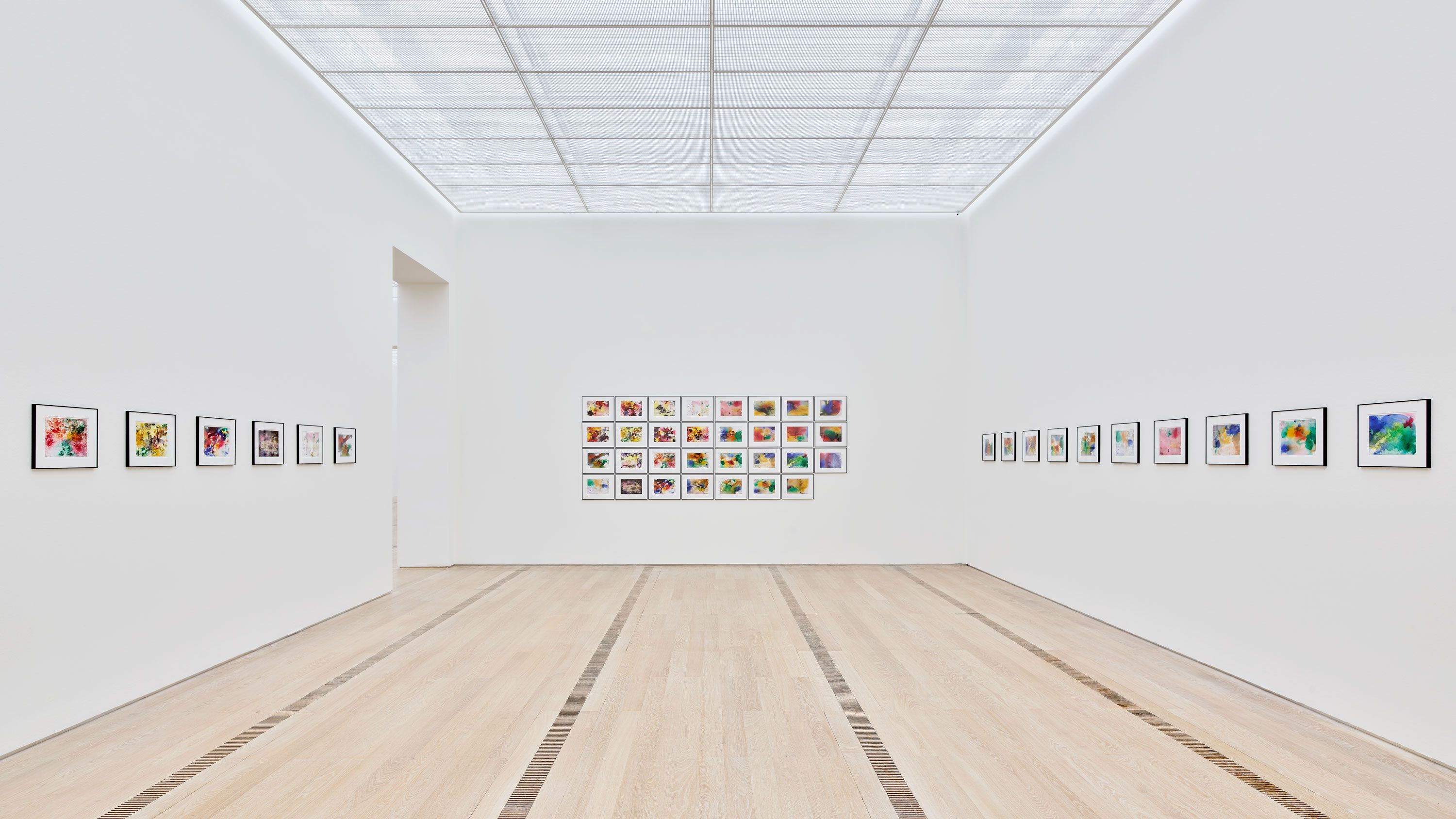 Installation view of Gerhard Richter works