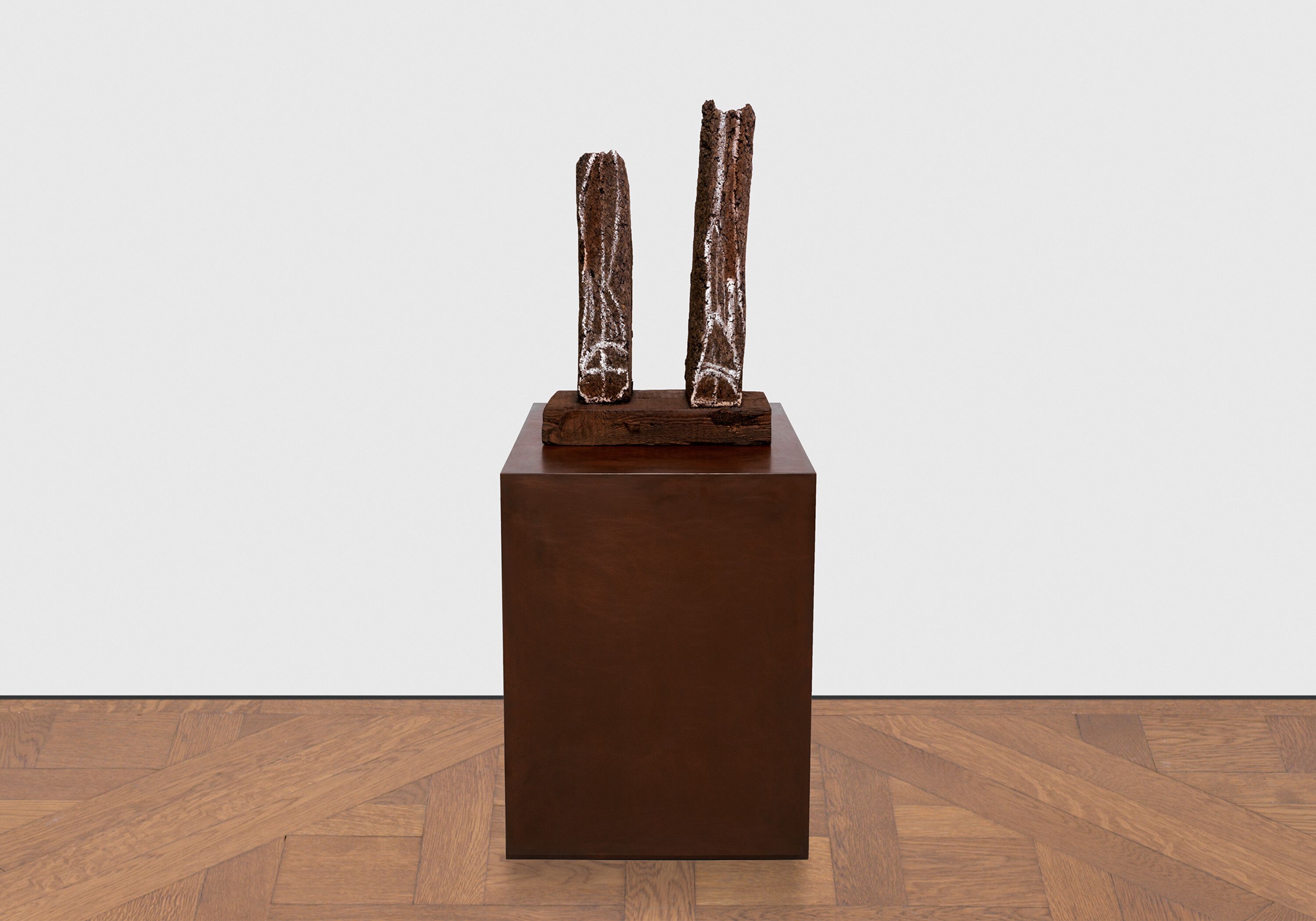 A sculpture by Huma Bhabha, titled My Ancestor, dated 2023.