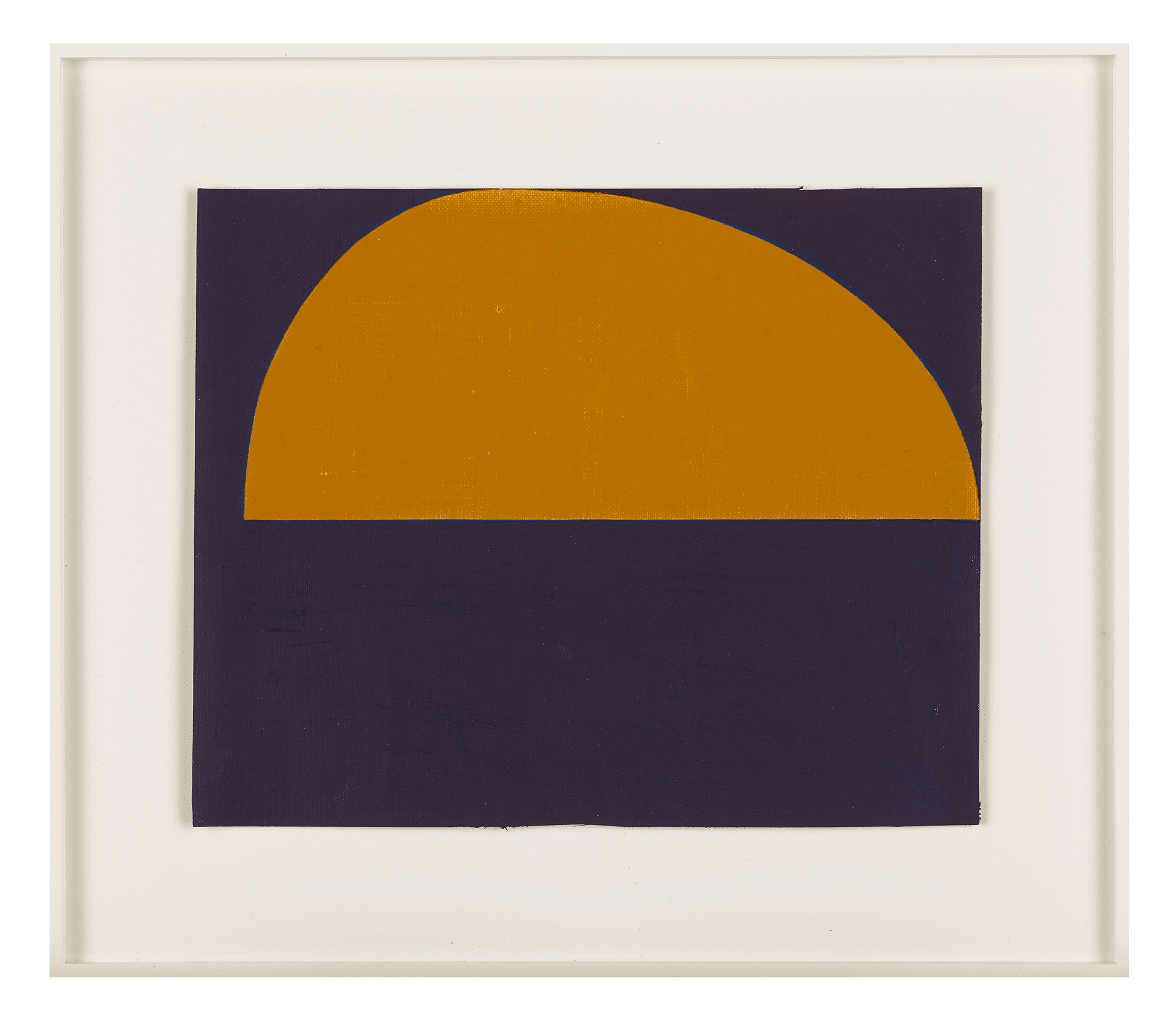 A painting by Suzan Frecon, titled yellow lantern, dated 2017.