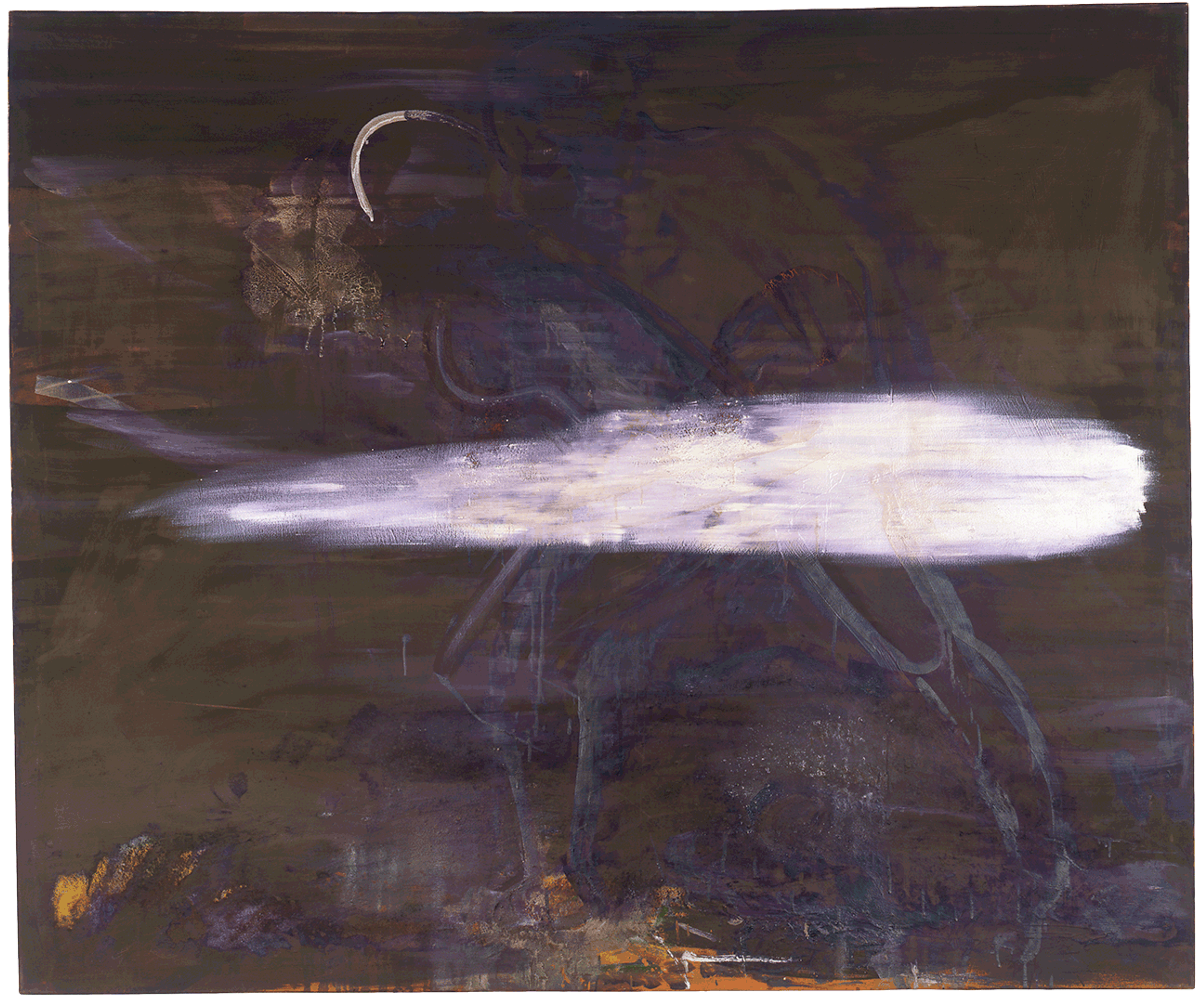 A painting by Sigmar Polke titled Komet, dated 1982.