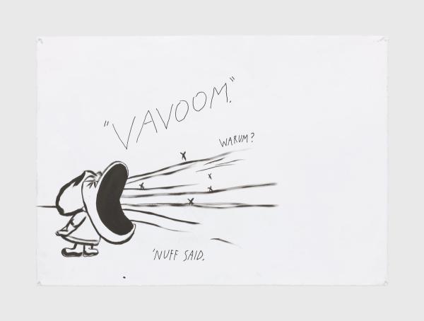 Raymond Pettibon — No Title ("Vavoom." warum? 'nuff...)