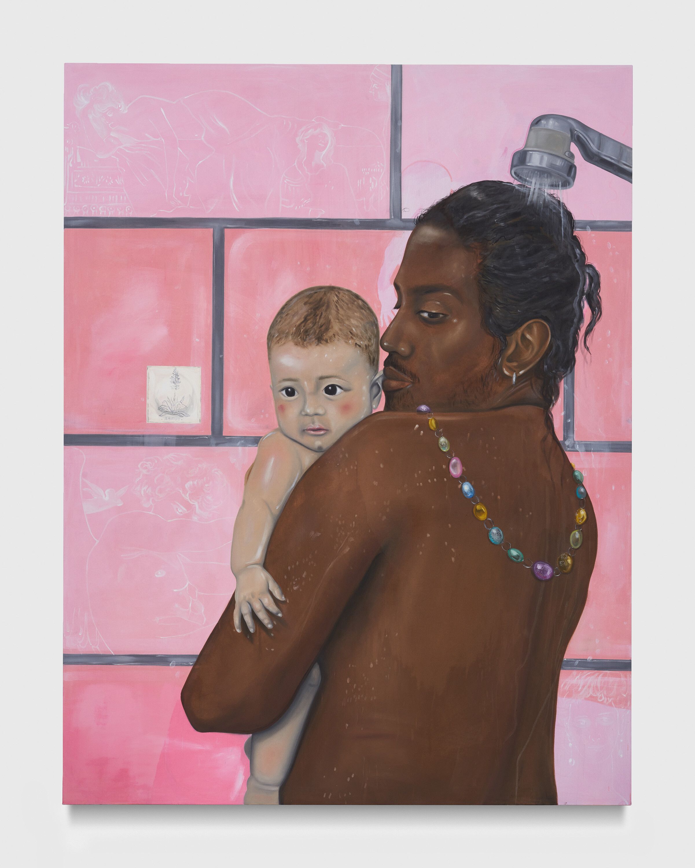 A painting by Katja Seib, titled hidden gem, dated 2022.
