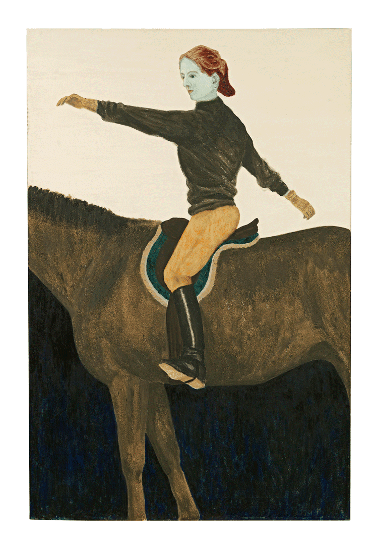 A painting by Mamma Andersson, titled Incantation, dated 2020.
