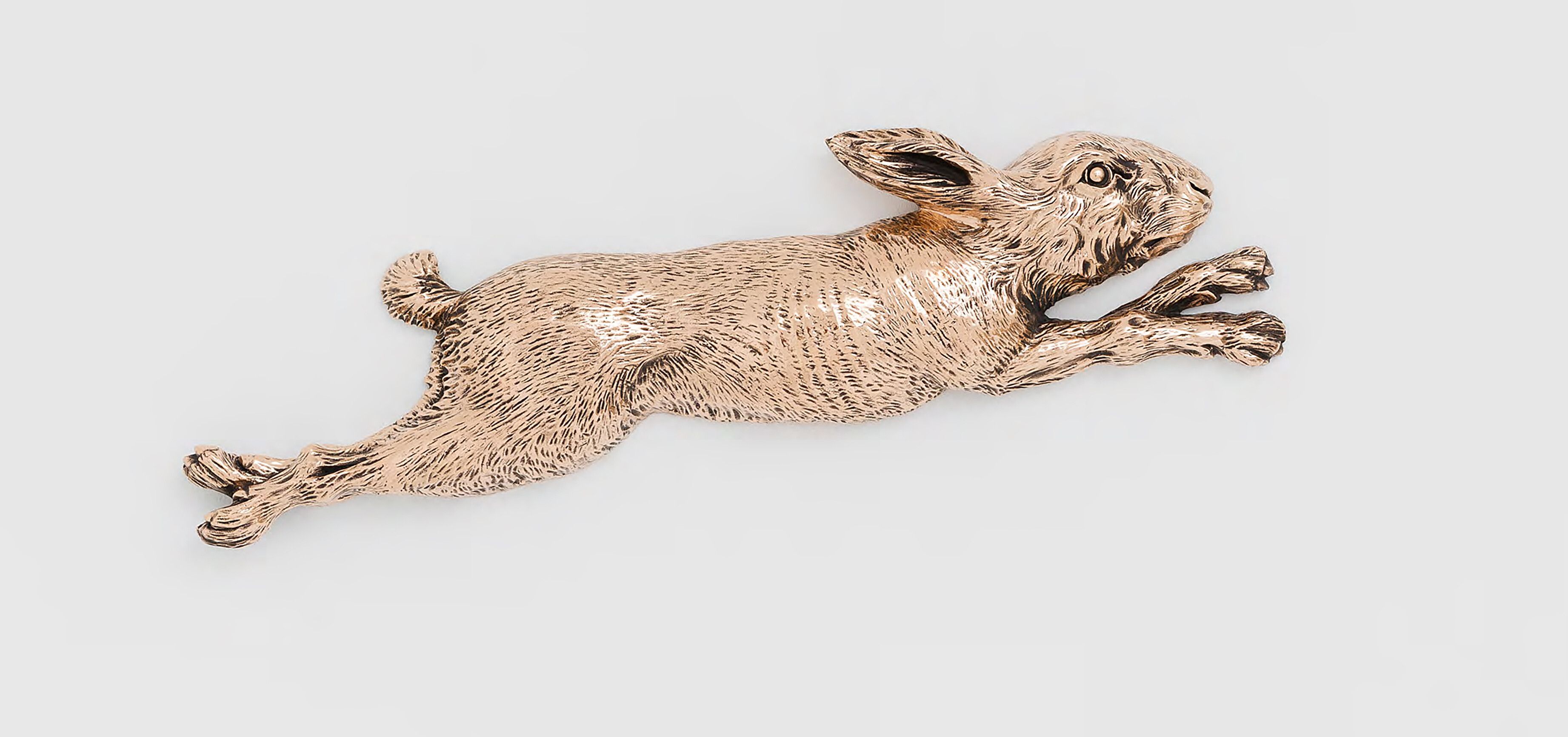 A bronze work by Sherrie Levine, titled Rabbit, dated 2018.