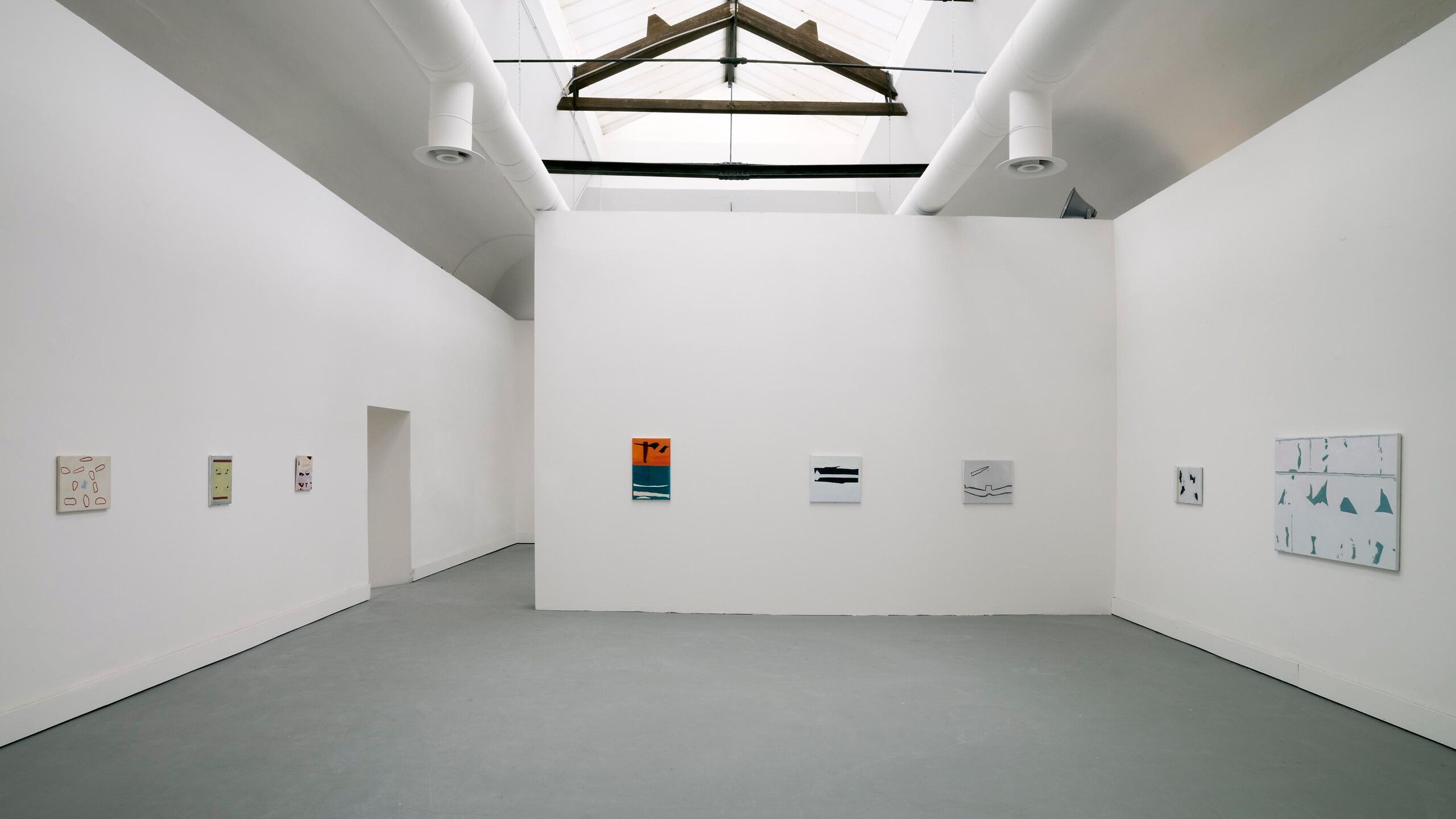An Installation view of Raoul De Keyser’s work in the 52nd International Art Exhibition - La Biennale di Venezia, Think with the Senses - Feel with the Mind: Art in the Present Tense, Venice, dated 2007