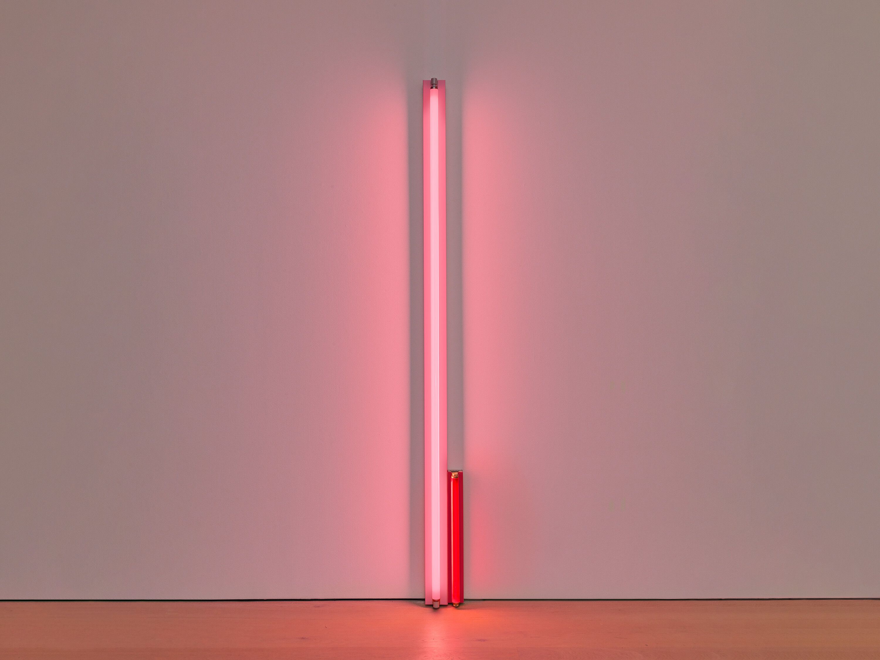 A sculpture by Dan Flavin, called untitled, dated 1976.