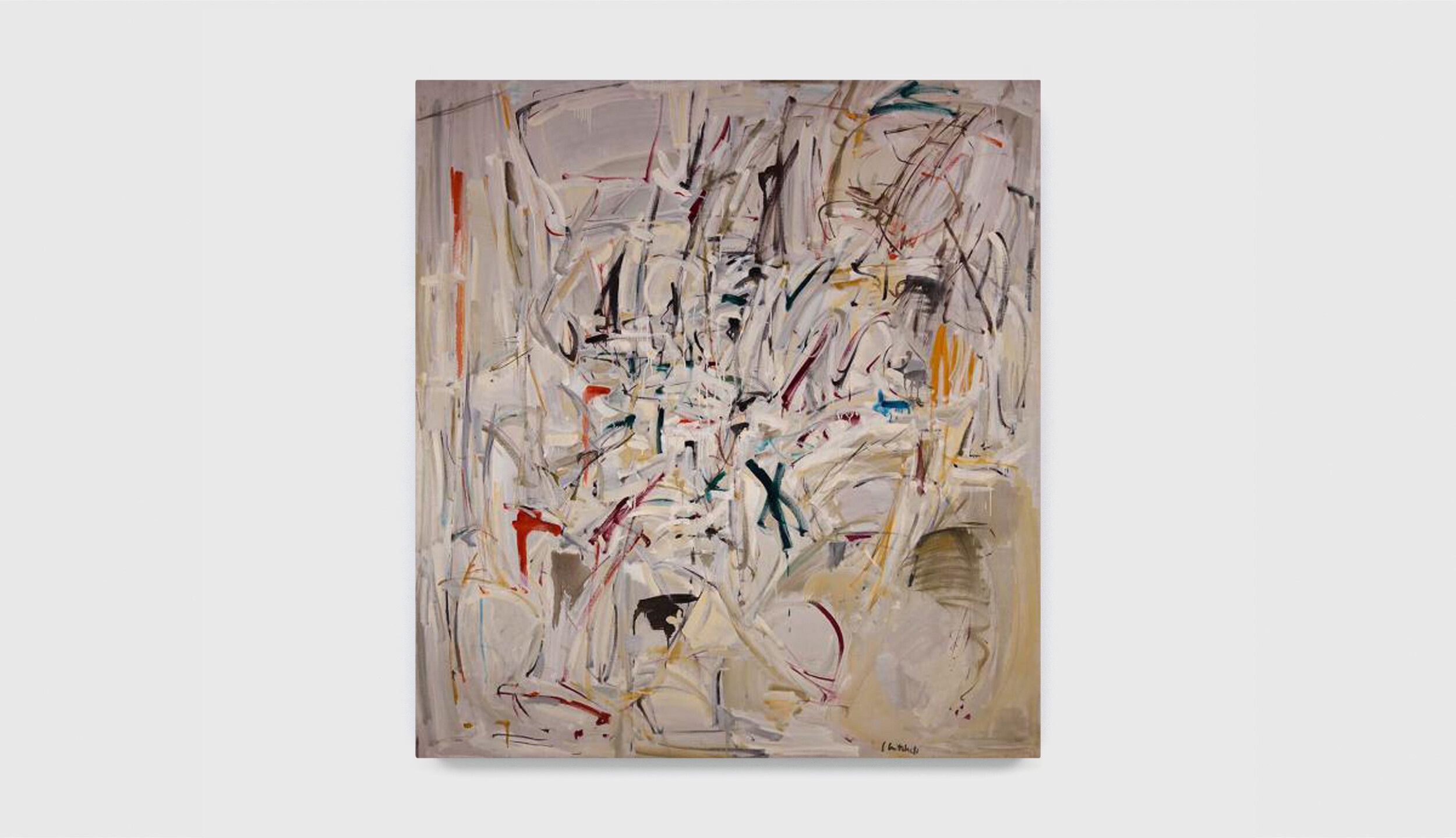 A painting by Joan Mitchell, called Untitled, dated 1952–1953.