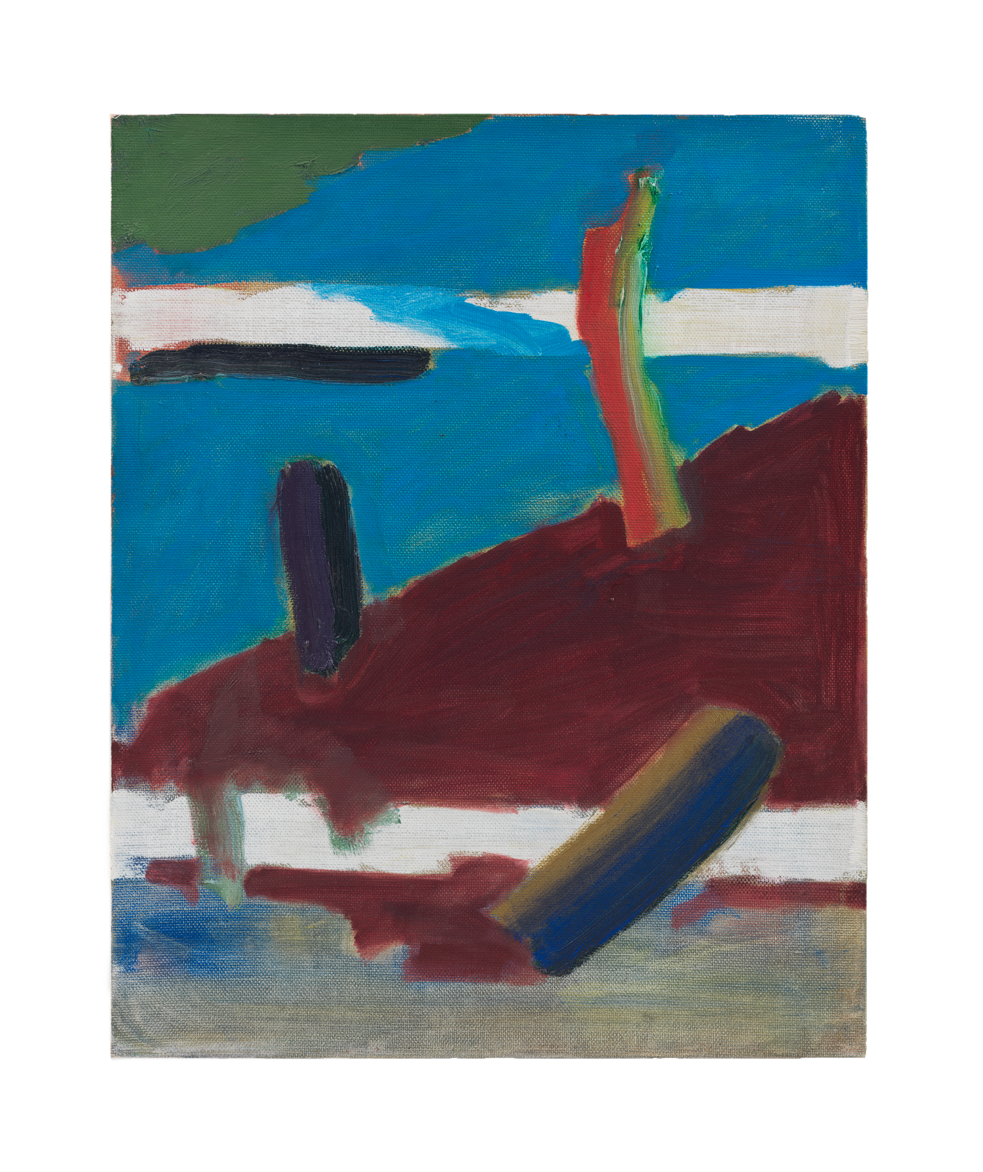 A painting by Raoul De Keyser, titled Hellepoort 8 (Gates of Hell 8), dated 1985.