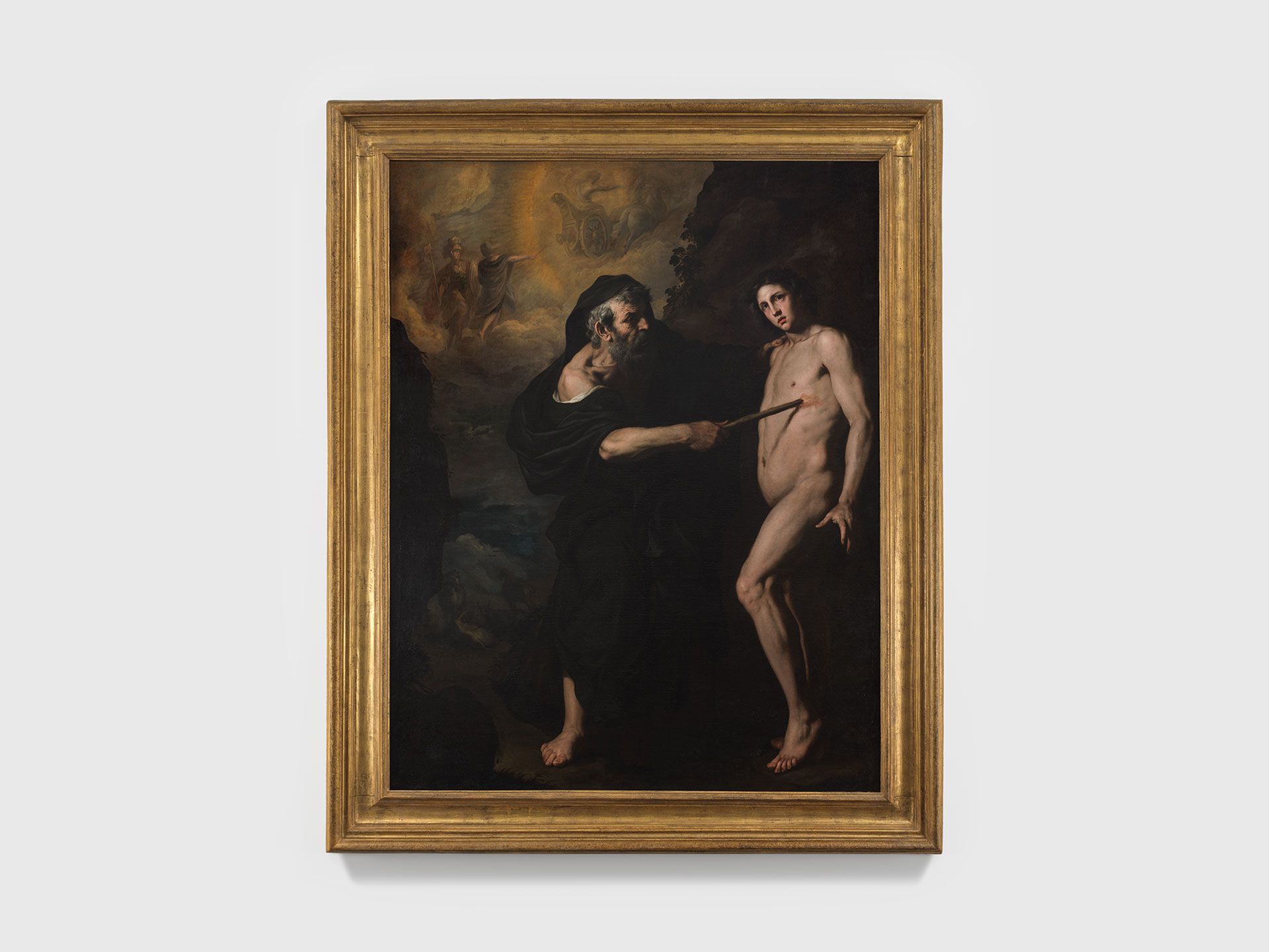 A painting by Pietro Novelli, known as Il Monrealese, titled Prometheus Creating Man, circa 1630.