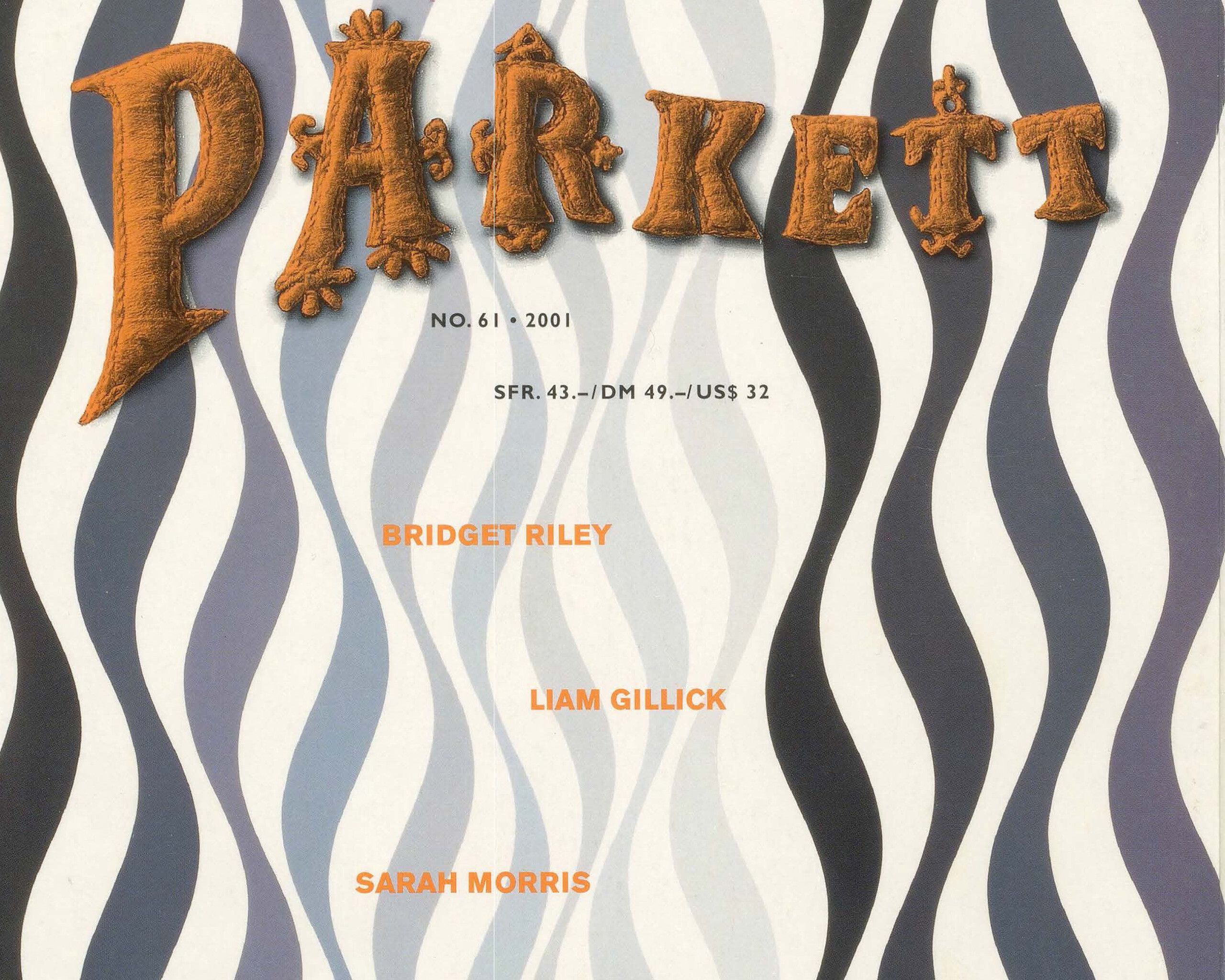 Bridget Riley’s work on the cover of Parkett no. 61