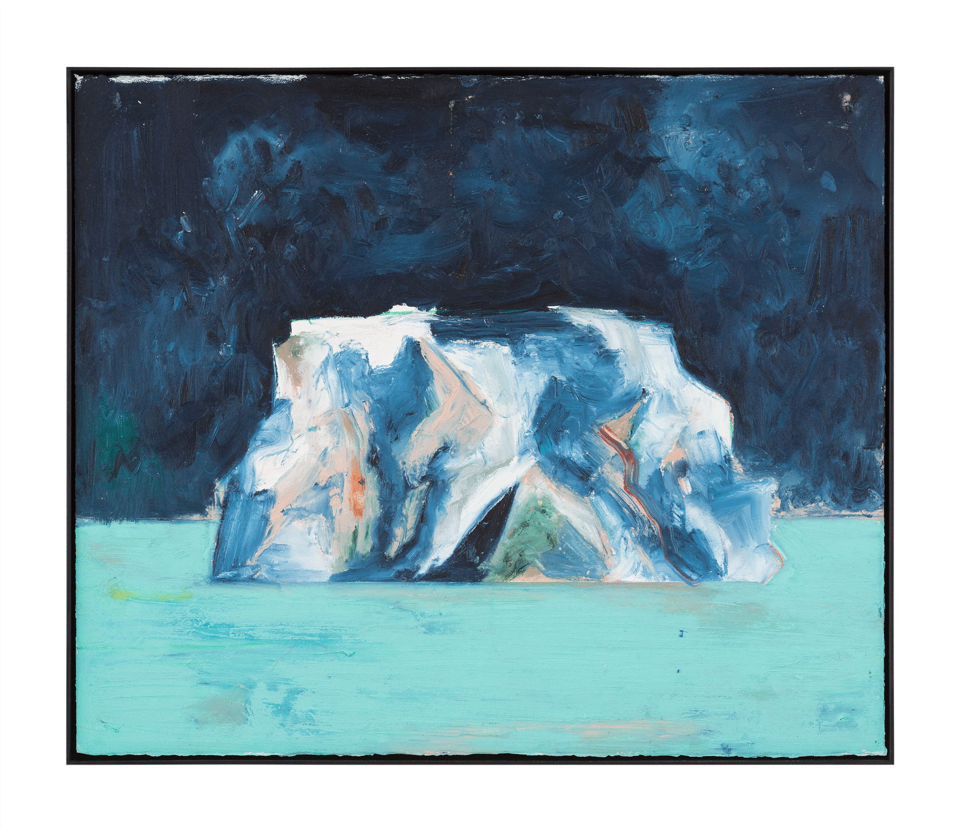 An untitled painting by Harold Ancart, dated 2018.