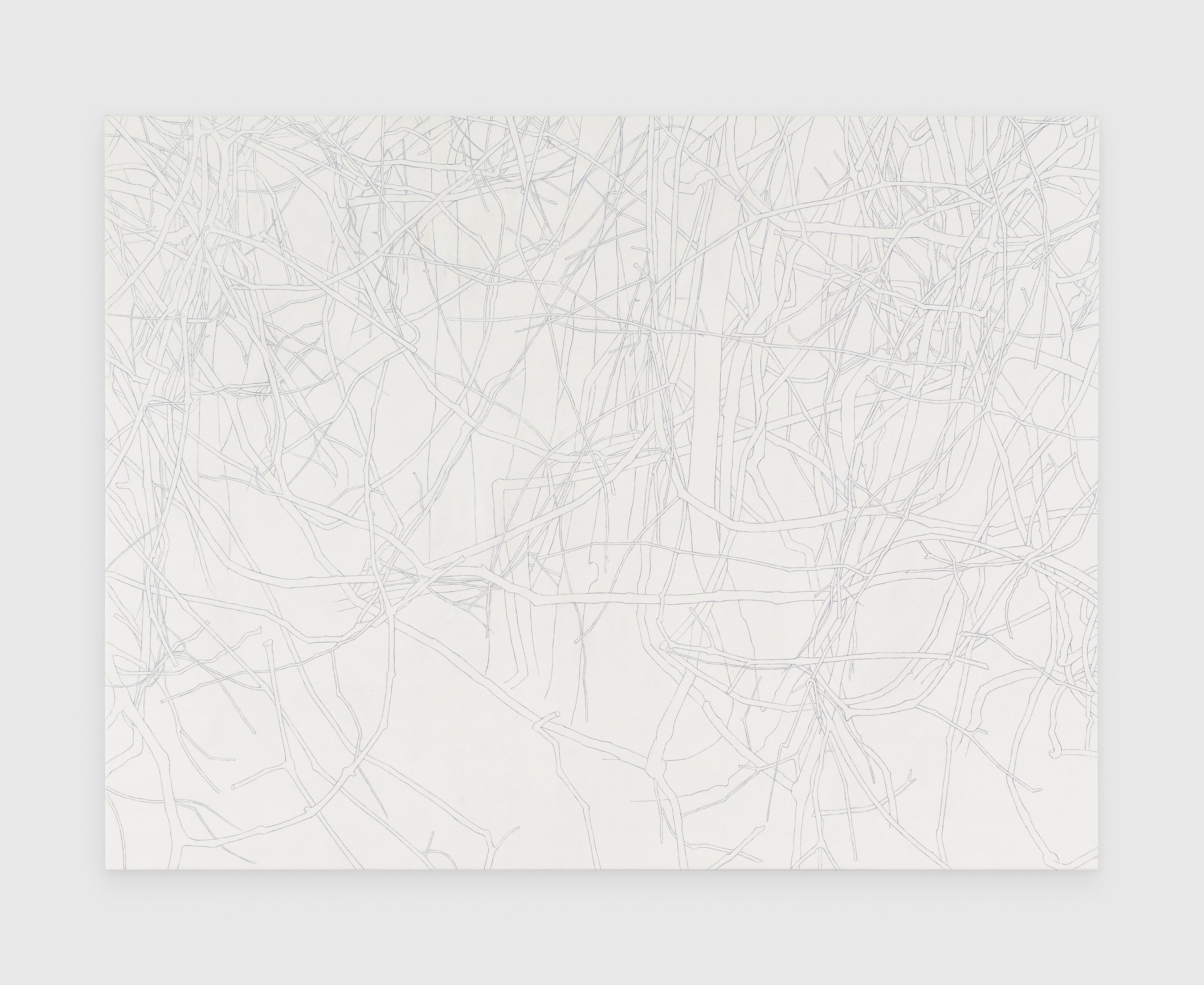 A painting by Toba Khedoori, titled Untitled (branches 2), dated 2012.